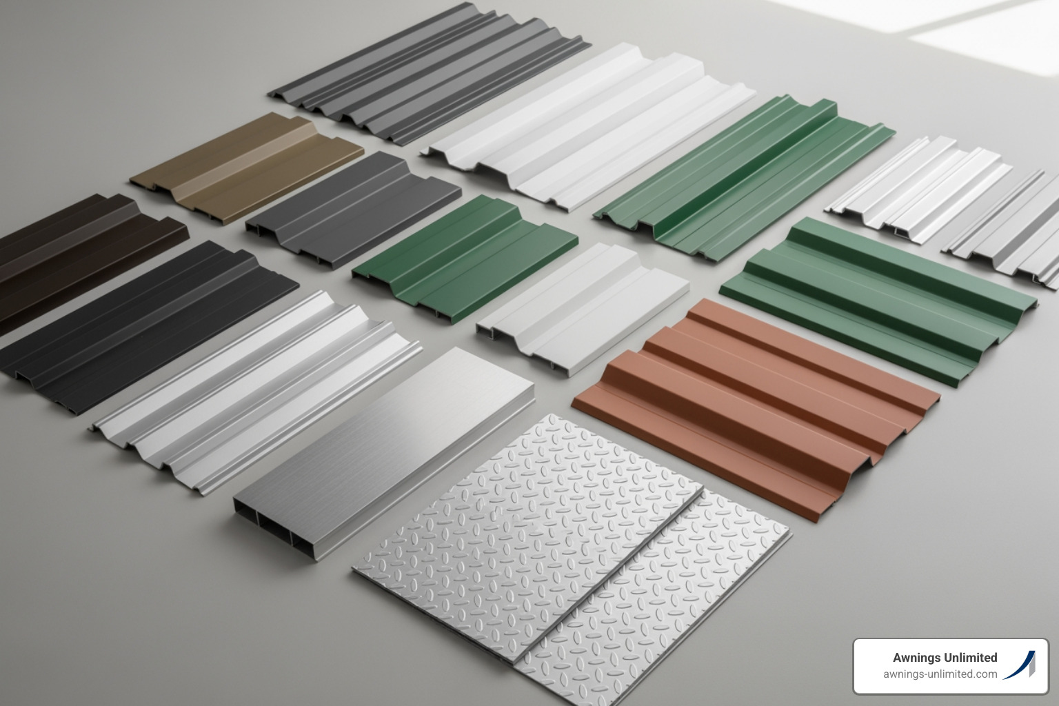 color swatch and material sample for carports - rv carports installed color swatch and material sample for carports - rv carports installed