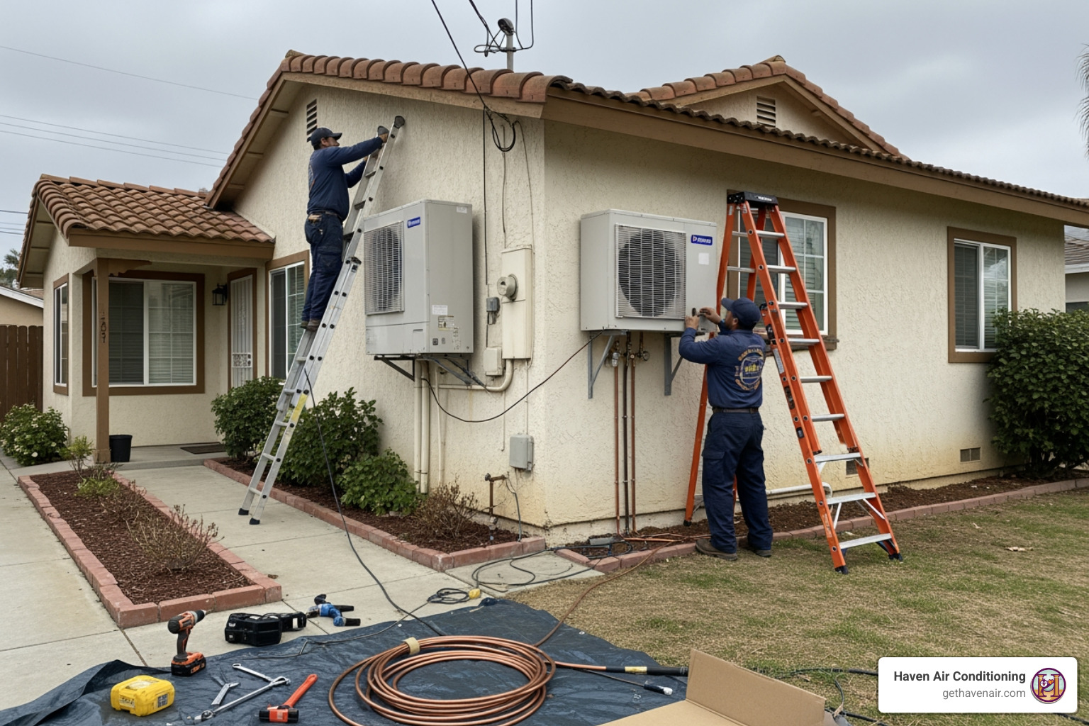 infographic showing emergency heat pump checklist with icons for no heat, strange noises, burning smell, tripped breaker, and frozen outdoor unit - emergency heat pump installation in whittier, ca infographic showing emergency heat pump checklist with icons for no heat, strange noises, burning smell, tripped breaker, and frozen outdoor unit - emergency heat pump installation in whittier, ca