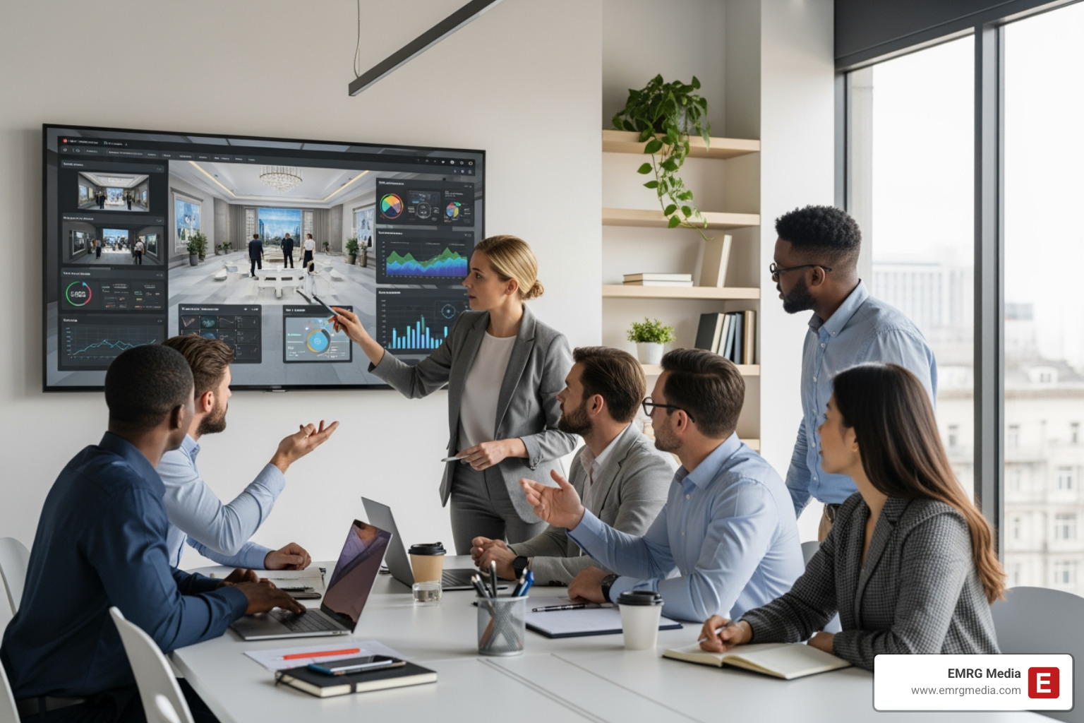 event planning team collaborating on a virtual event strategy - virtual event management