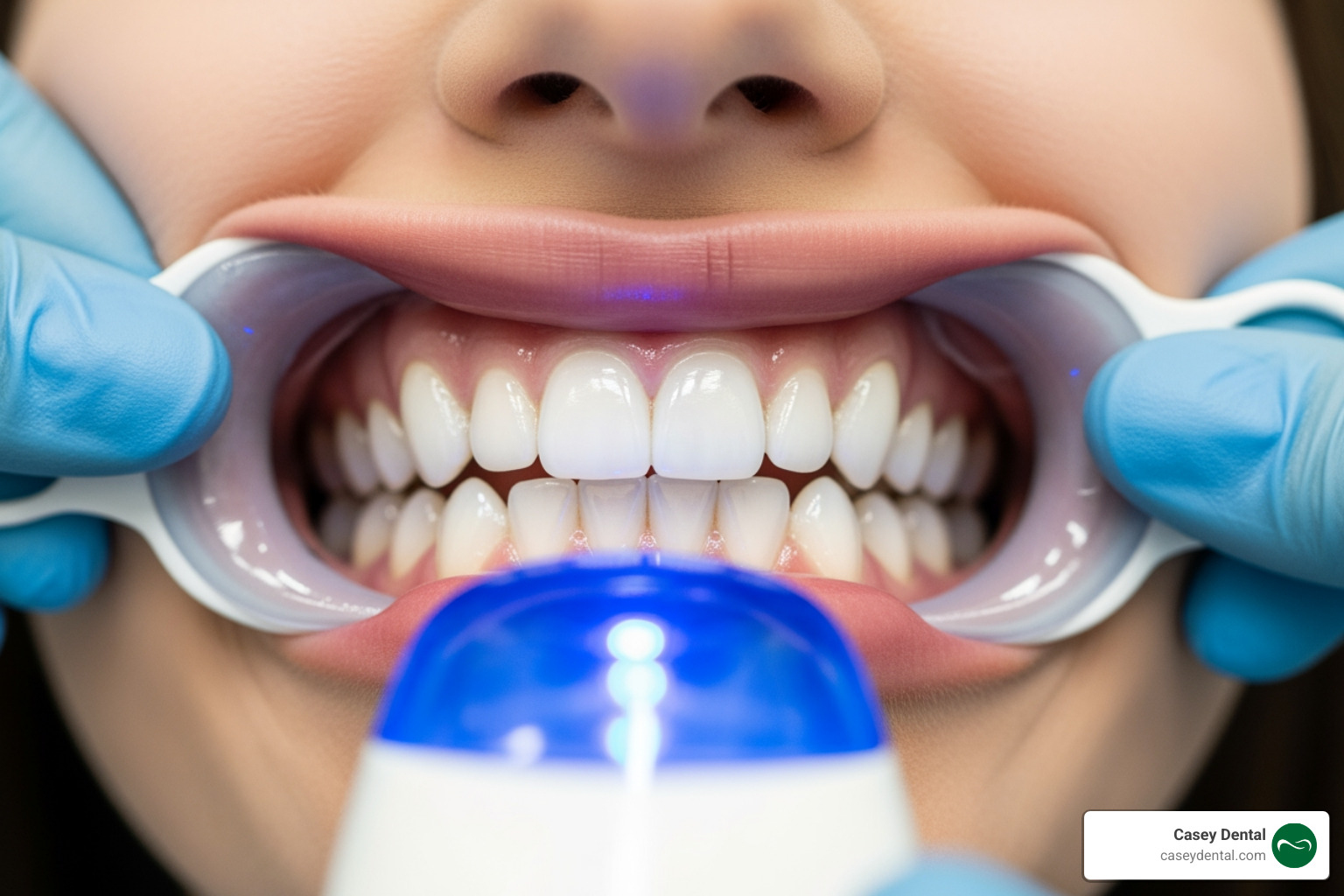 collage of various at-home teeth whitening products including strips, pens, and gels - teeth whitening