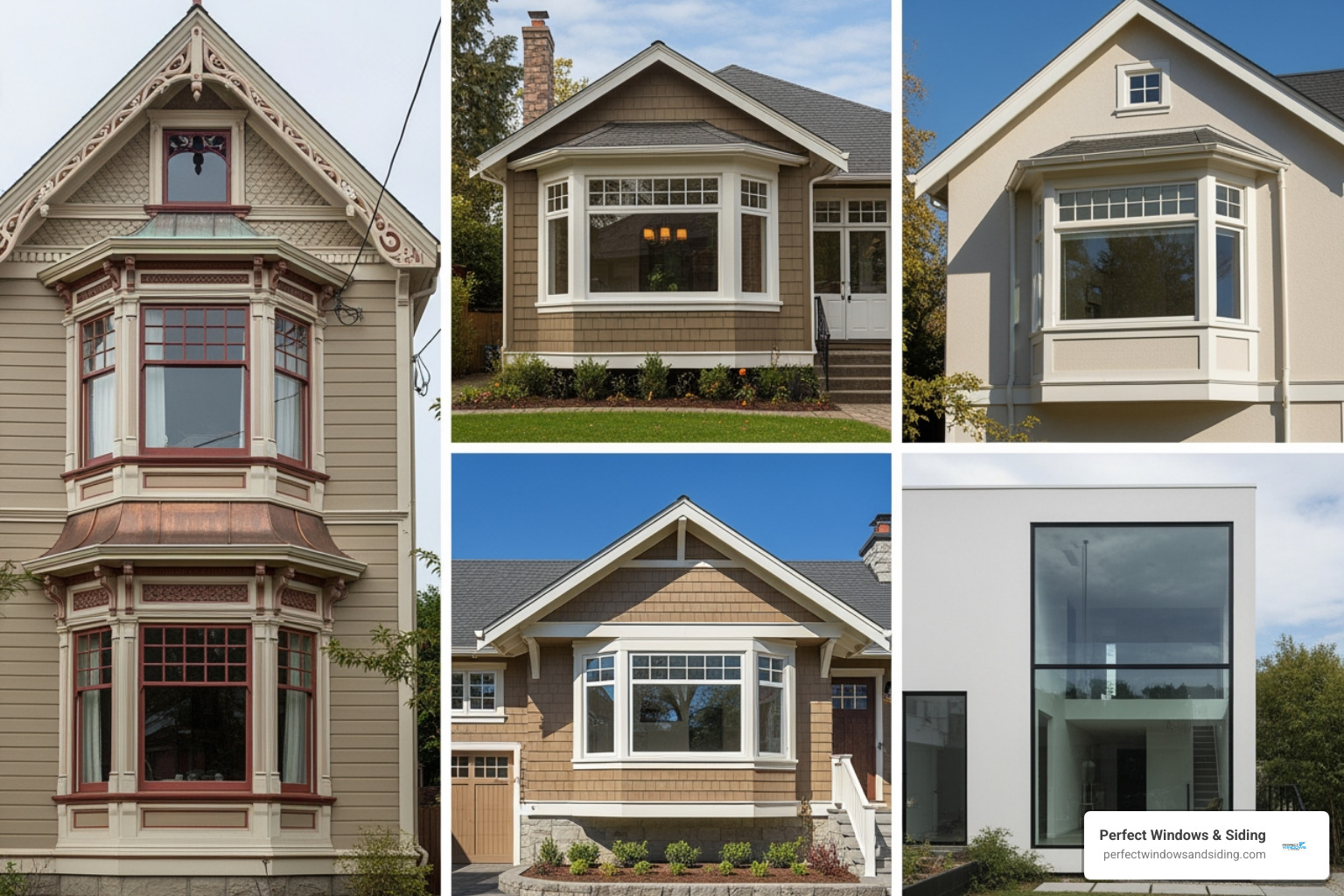 three different bay window styles - Bay Window Installation three different bay window styles - Bay Window Installation