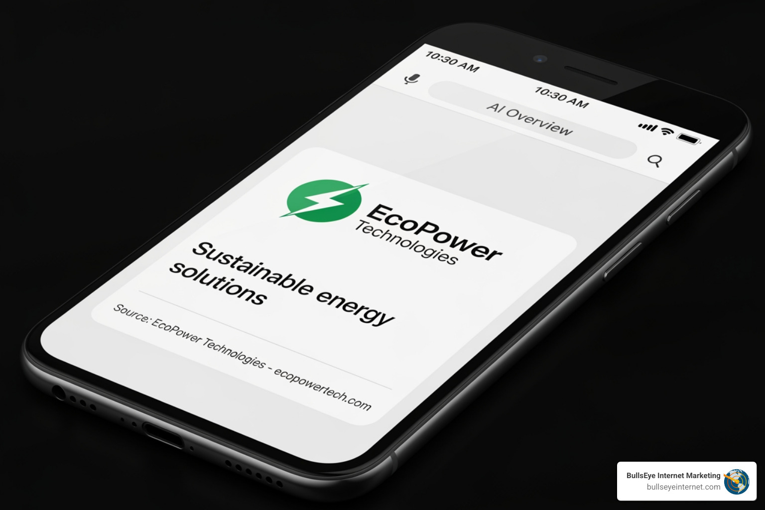 A brand's logo and content snippet prominently displayed within an AI Overview search result, showing direct citation. - AI search marketing agency A brand's logo and content snippet prominently displayed within an AI Overview search result, showing direct citation. - AI search marketing agency