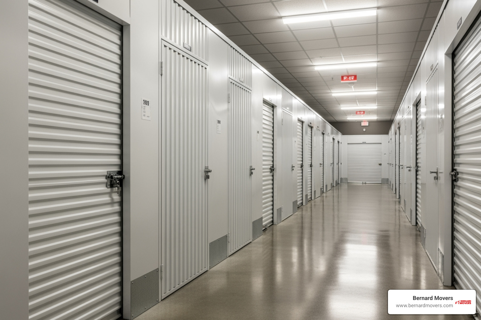 different sized storage units with labels (5x5, 5x10, 10x10) - Storage Park Ridge