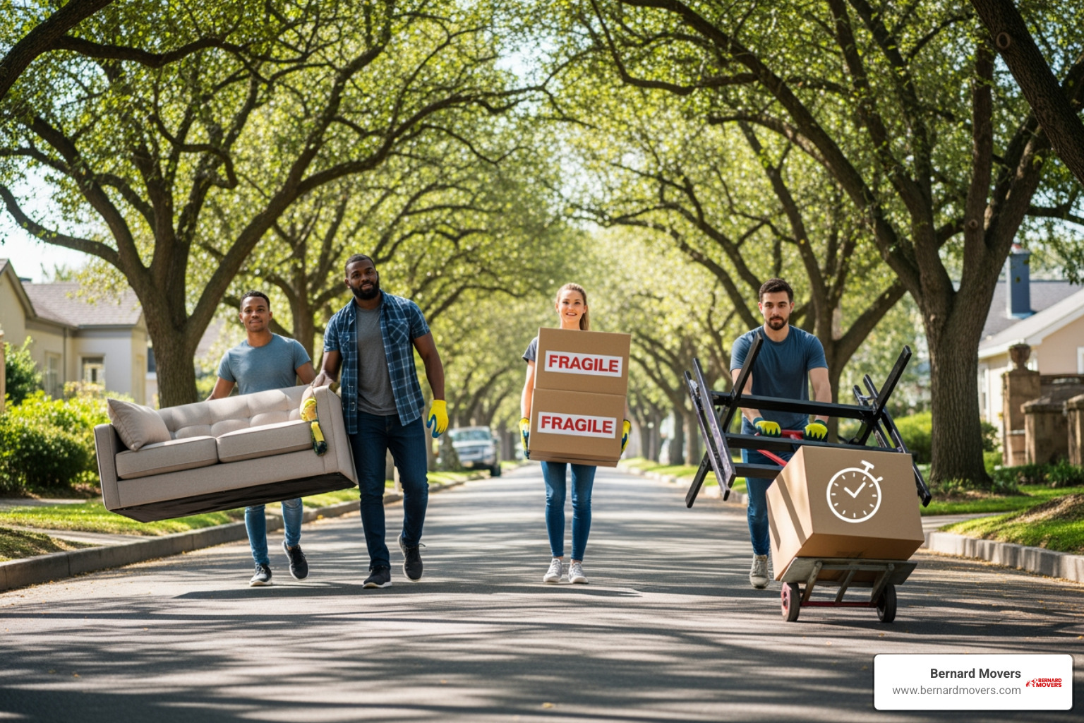 Neatly packed and labeled moving boxes ready for Bernard Movers crew - moving help by the hour Neatly packed and labeled moving boxes ready for Bernard Movers crew - moving help by the hour