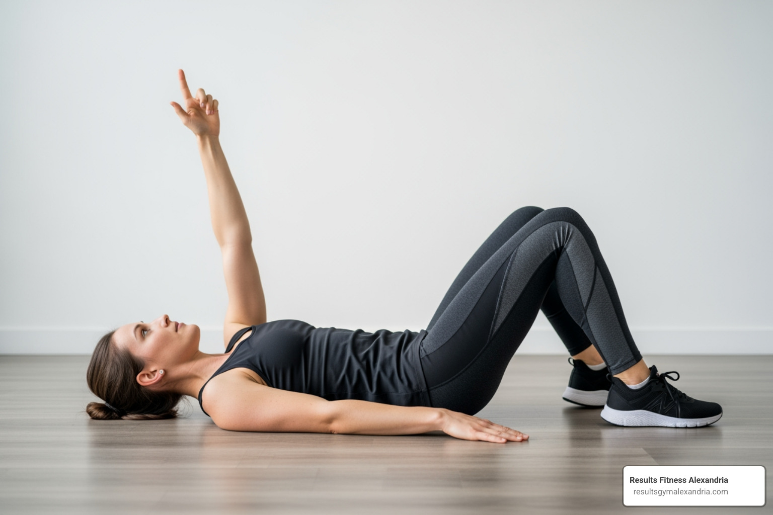 person performing a Dead Bug exercise - Core endurance training