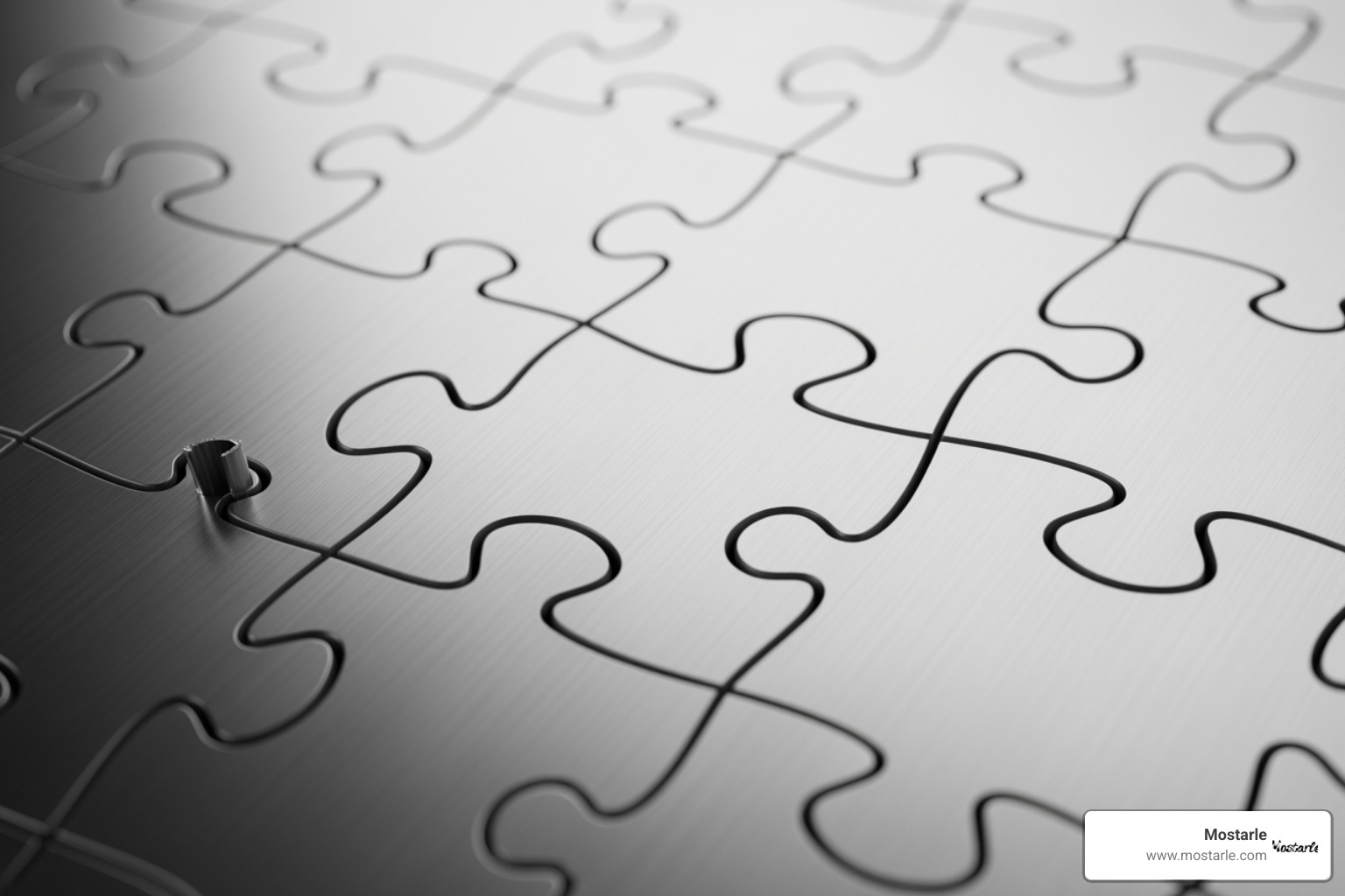 Close-up shot showing the intricate laser-cut details on a Mostarle metal sheet before assembly - 3d metal building puzzle