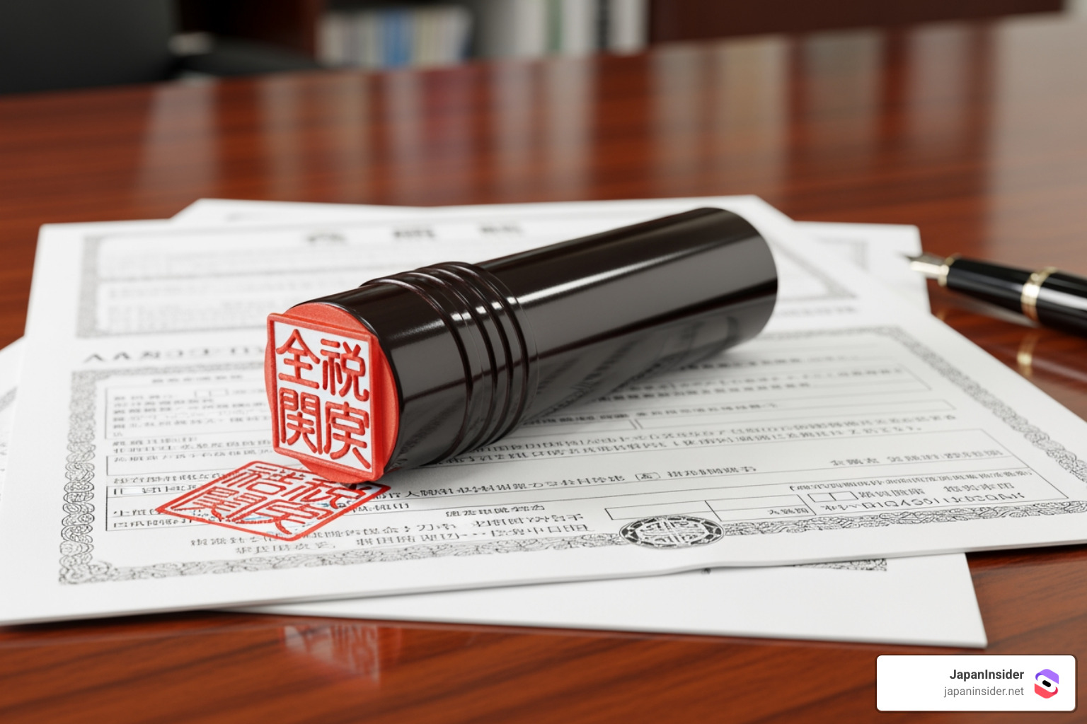 Japanese company seal (hanko) and registration documents - Doing business in Japan
