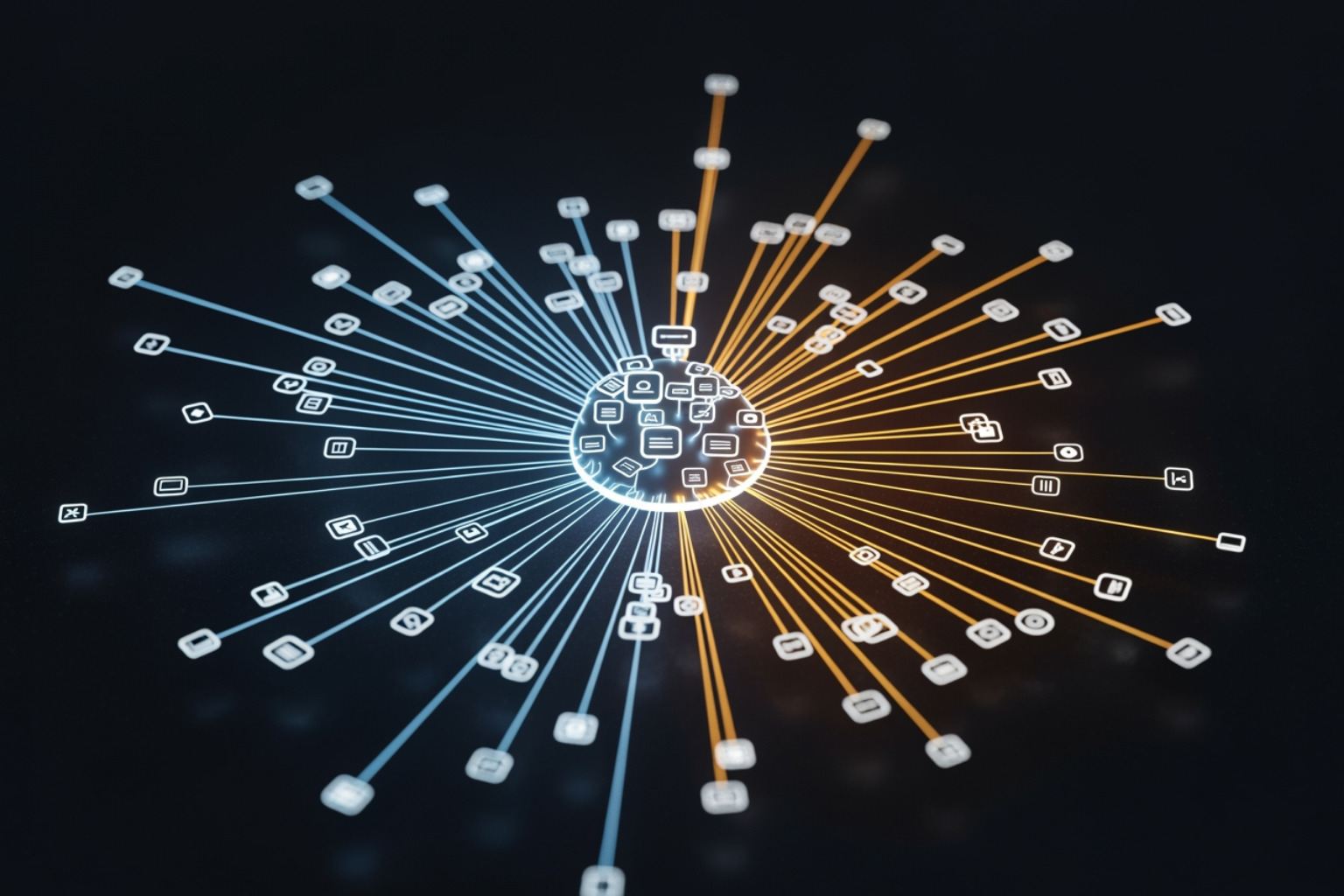 web of interconnected links on a website map - on page seo for website