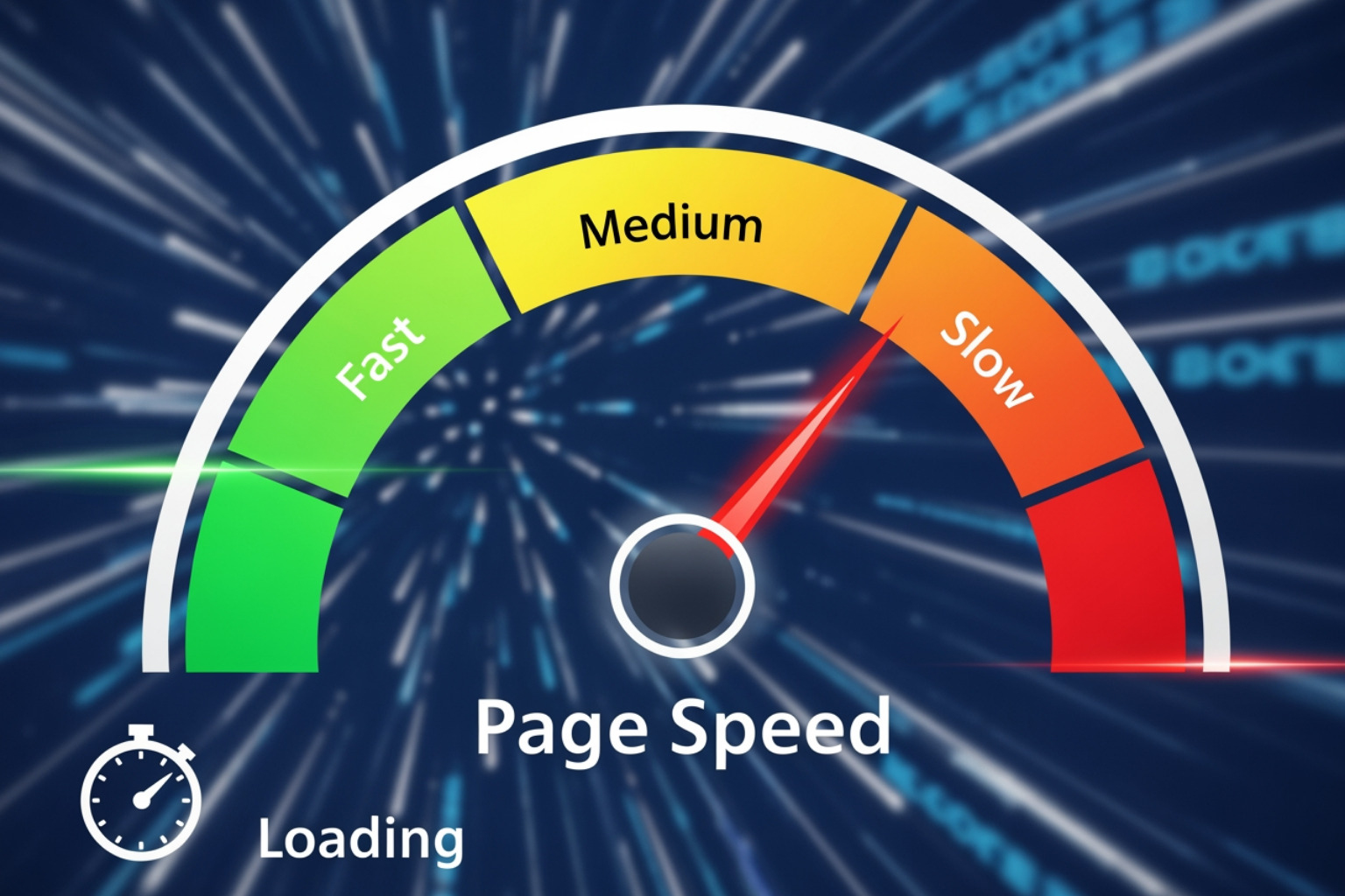 Google PageSpeed Insights report with scores highlighted - improve page speed