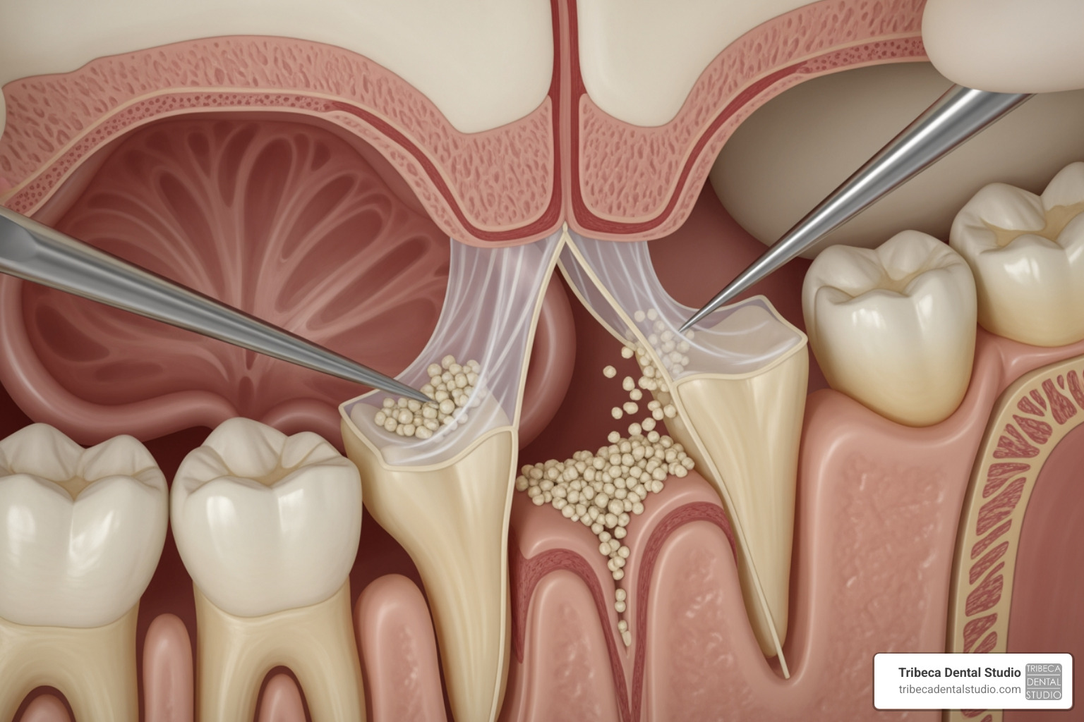 lateral window sinus lift technique - sinus lift dental implants NYC