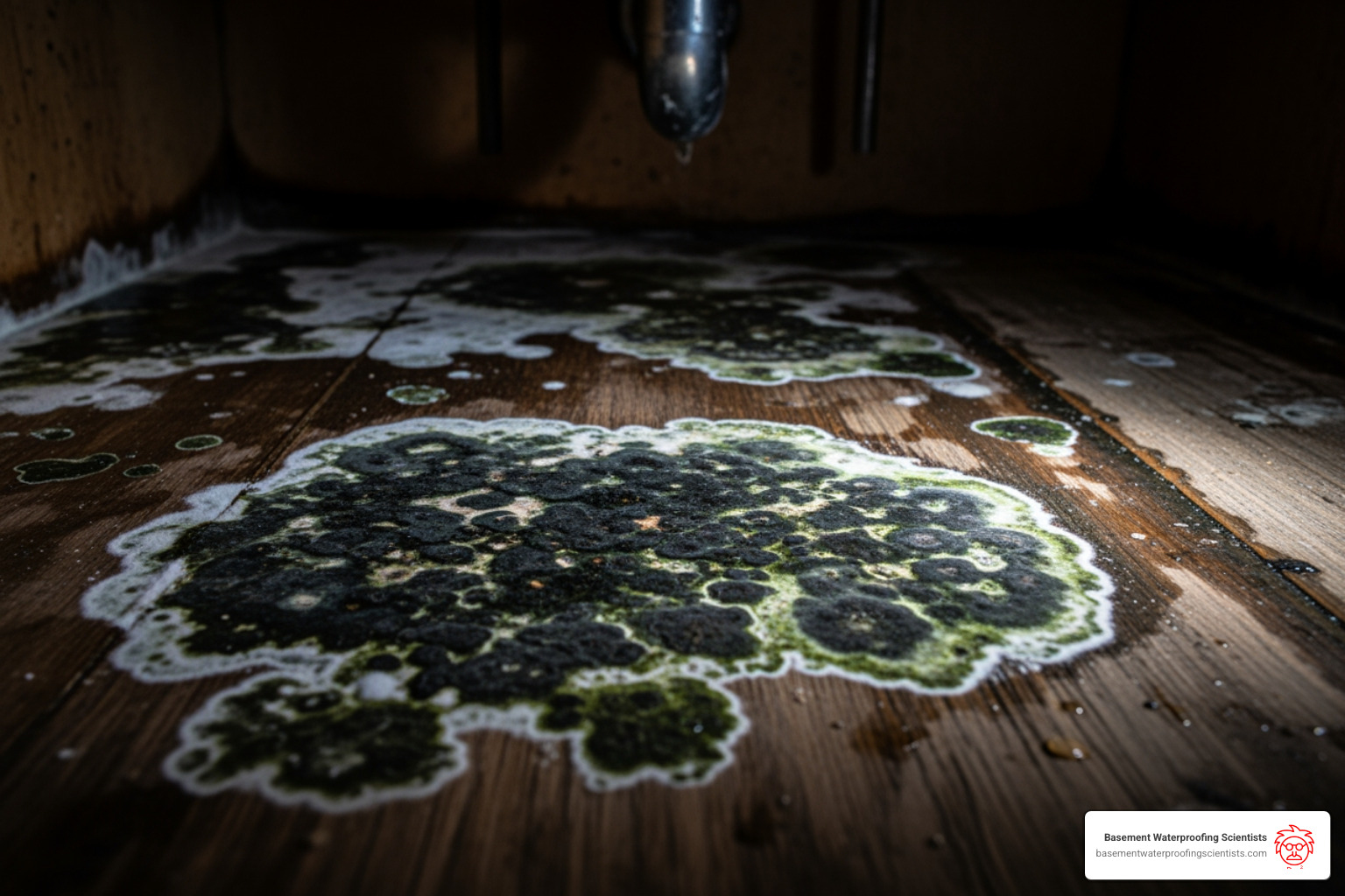 mold under kitchen sink - how to check for black mold