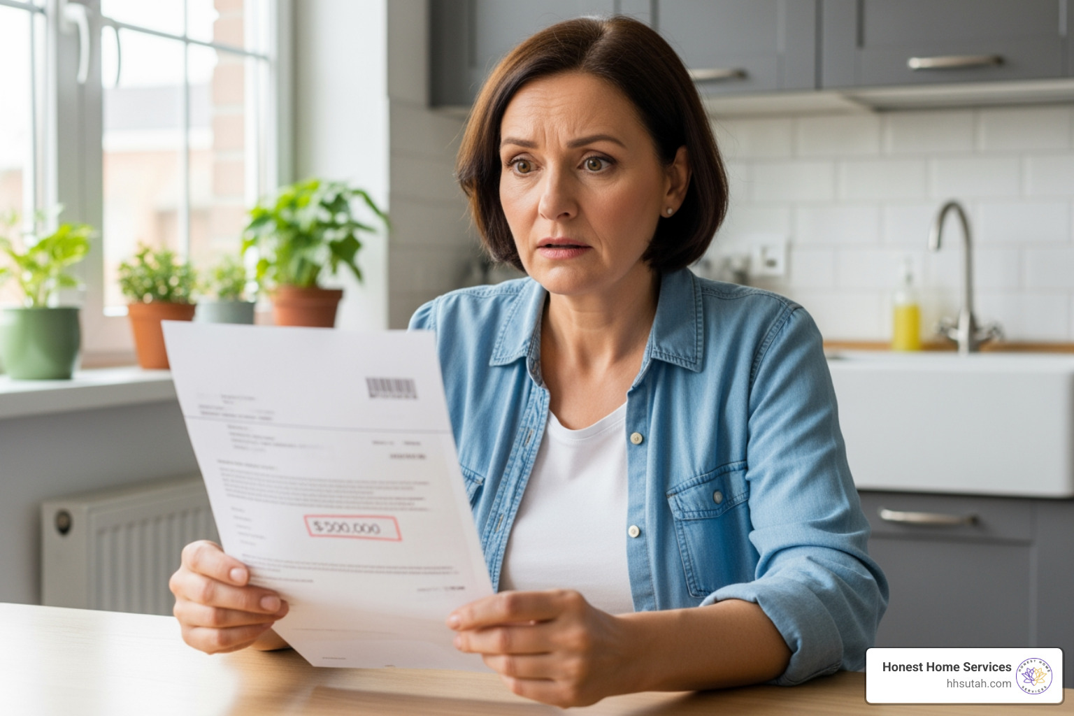 homeowner looking at an unusually high water bill - leak detection company homeowner looking at an unusually high water bill - leak detection company