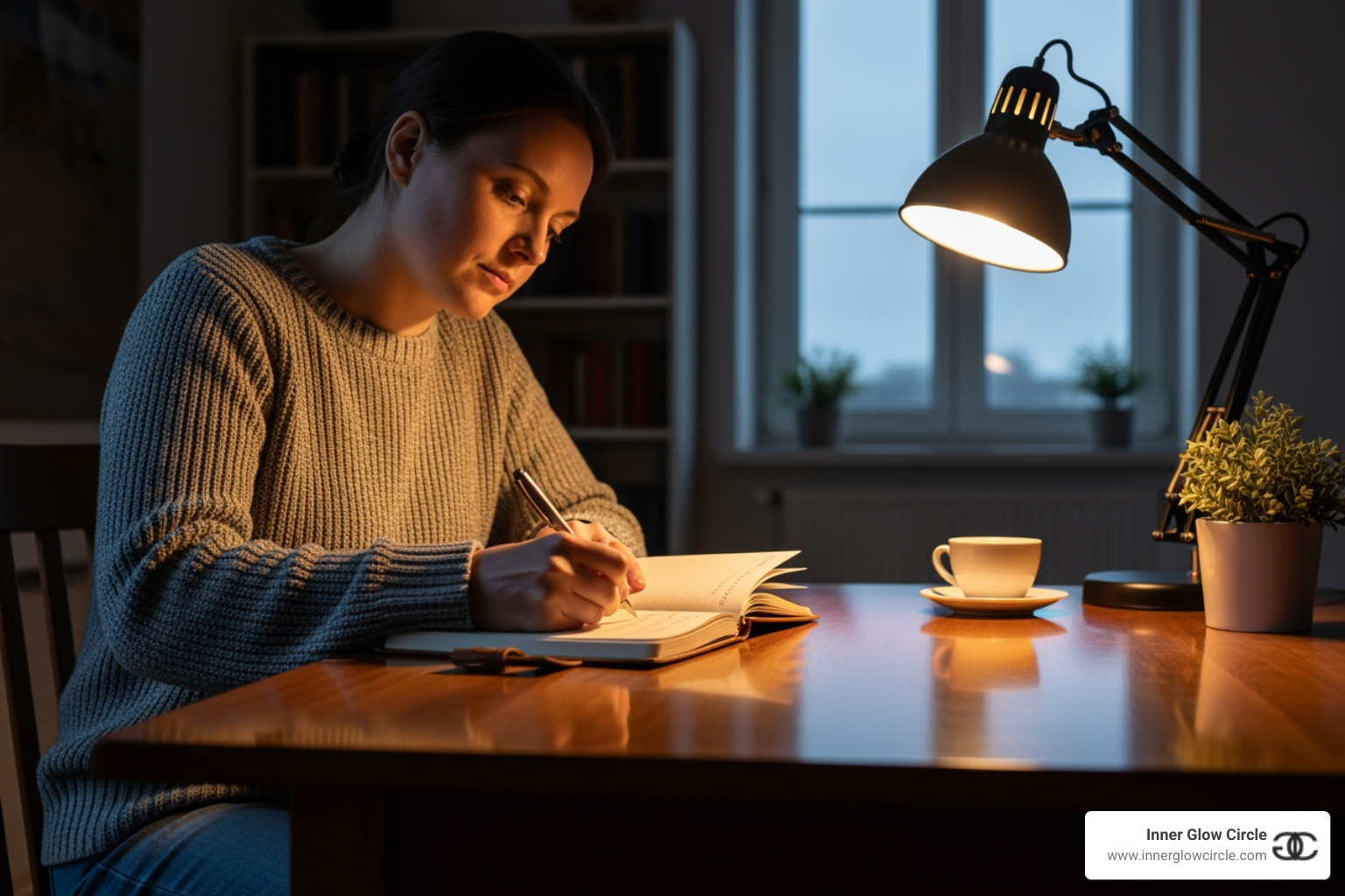 person journaling career goals - what is a career advancement coach