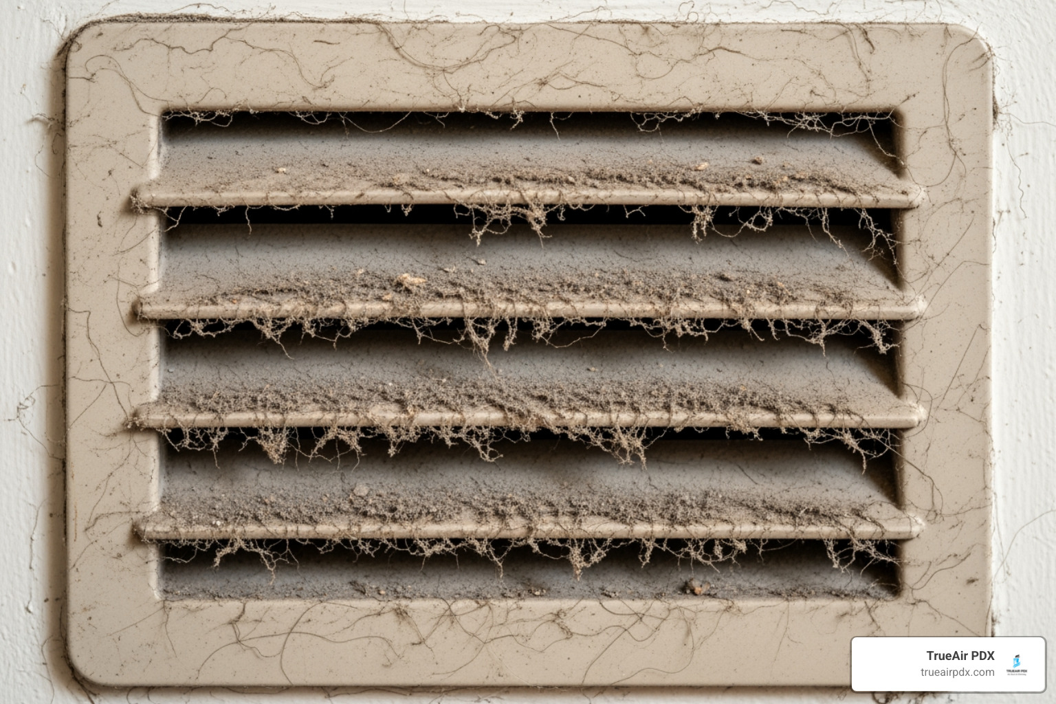 dusty air vent cover - duct cleaning Portland OR