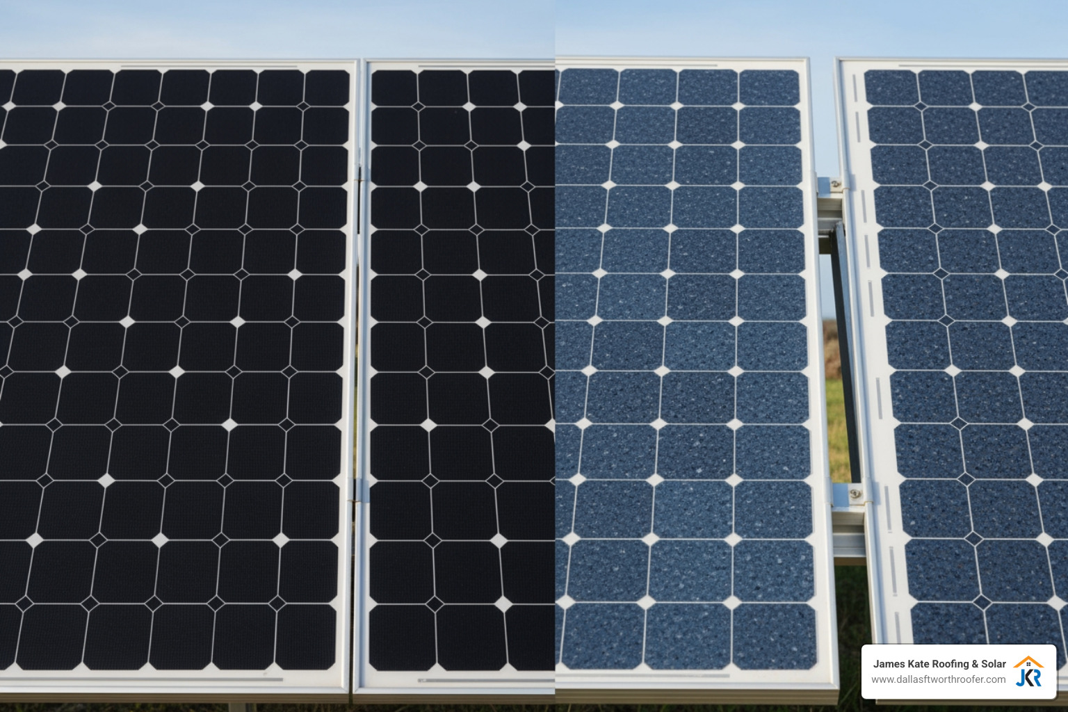 Side-by-side comparison of monocrystalline and polycrystalline solar panels - Solar panel cost Side-by-side comparison of monocrystalline and polycrystalline solar panels - Solar panel cost