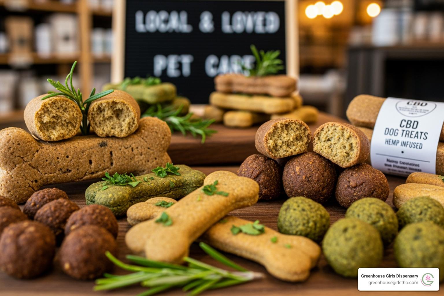 CBD dog treat package showing dosage instructions - pet cbd treats for dogs near me