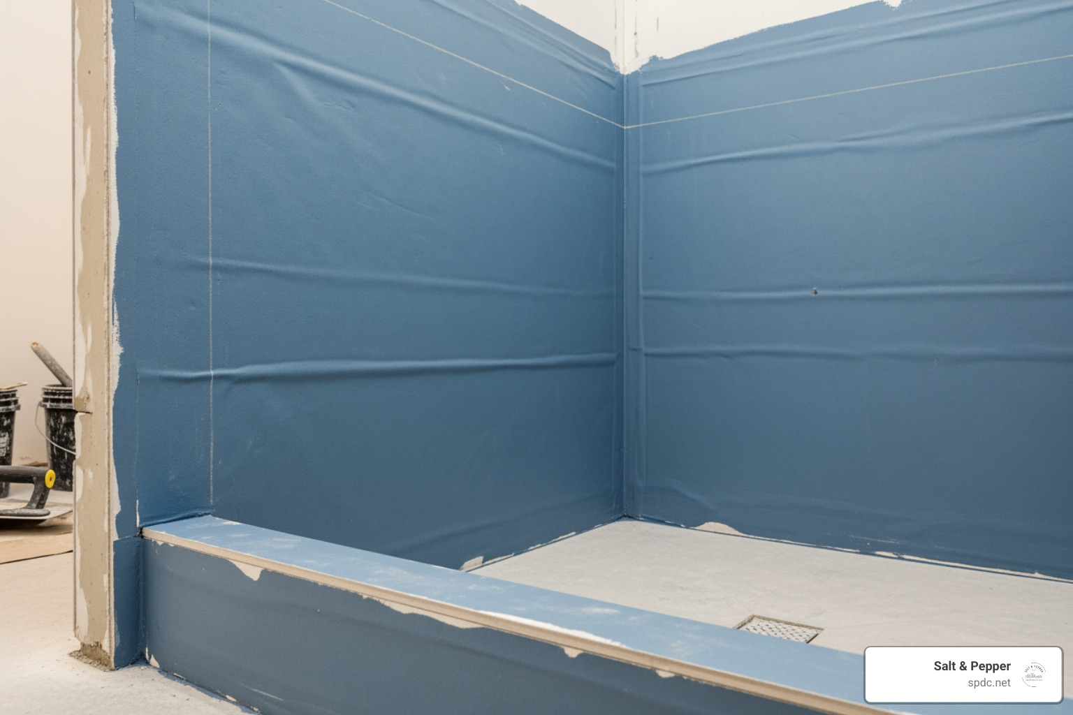 properly waterproofed shower wall before tiling - Bathroom tile installation Tampa properly waterproofed shower wall before tiling - Bathroom tile installation Tampa