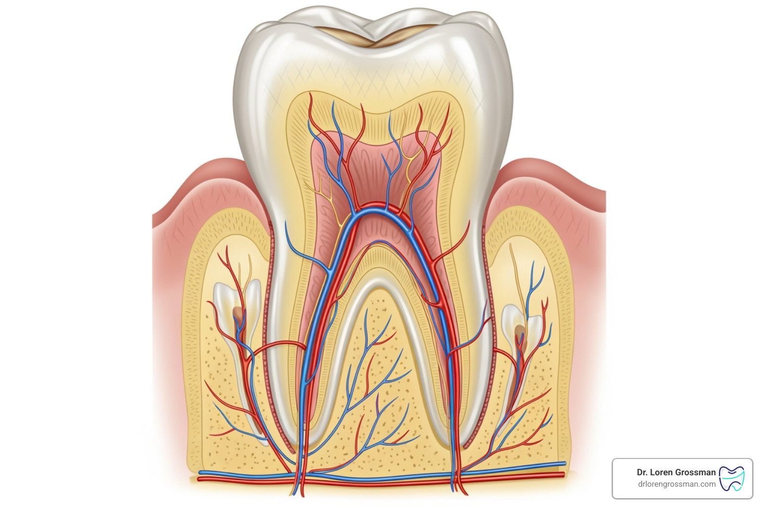 cross-section of a tooth labeling enamel, dentin, pulp, and nerves - cold air hurts tooth cross-section of a tooth labeling enamel, dentin, pulp, and nerves - cold air hurts tooth