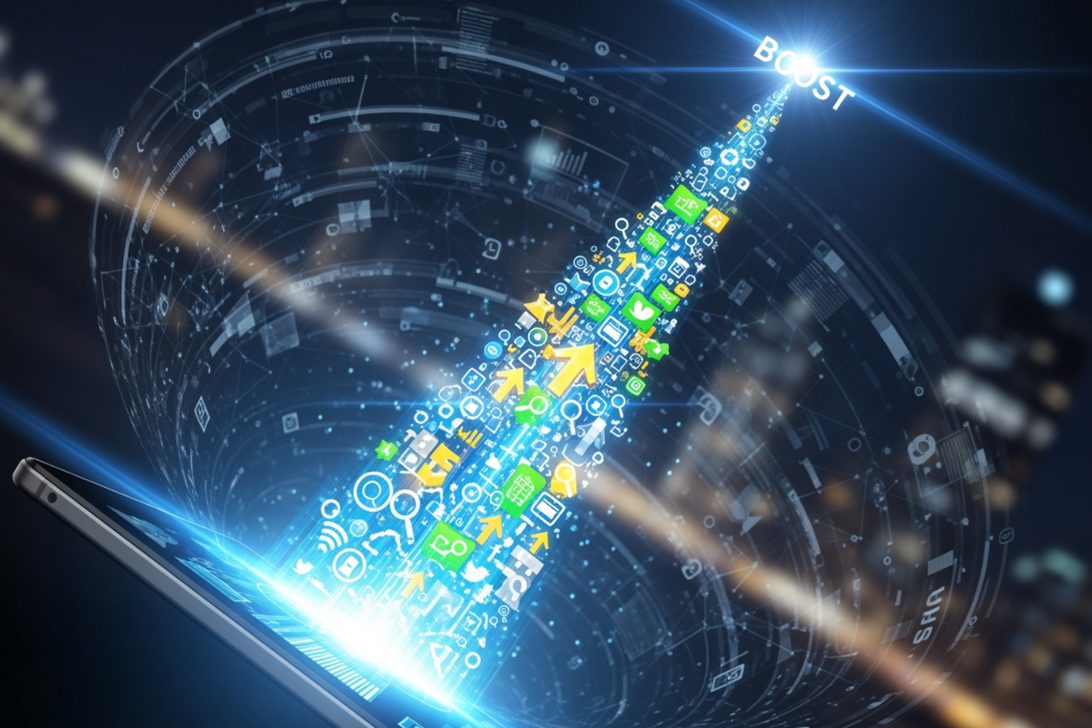 Business dashboard showing key visibility metrics like website traffic, keyword rankings, social media engagement, and conversion rates - online visibility boost