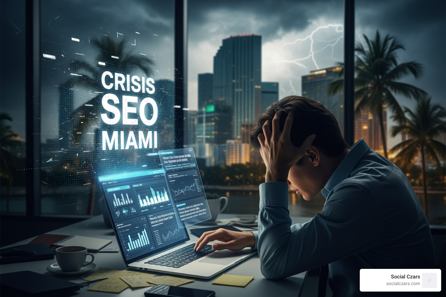 Collage of negative news headlines and social media icons, symbolizing the rapid spread of damaging information online - Crisis SEO Miami Collage of negative news headlines and social media icons, symbolizing the rapid spread of damaging information online - Crisis SEO Miami