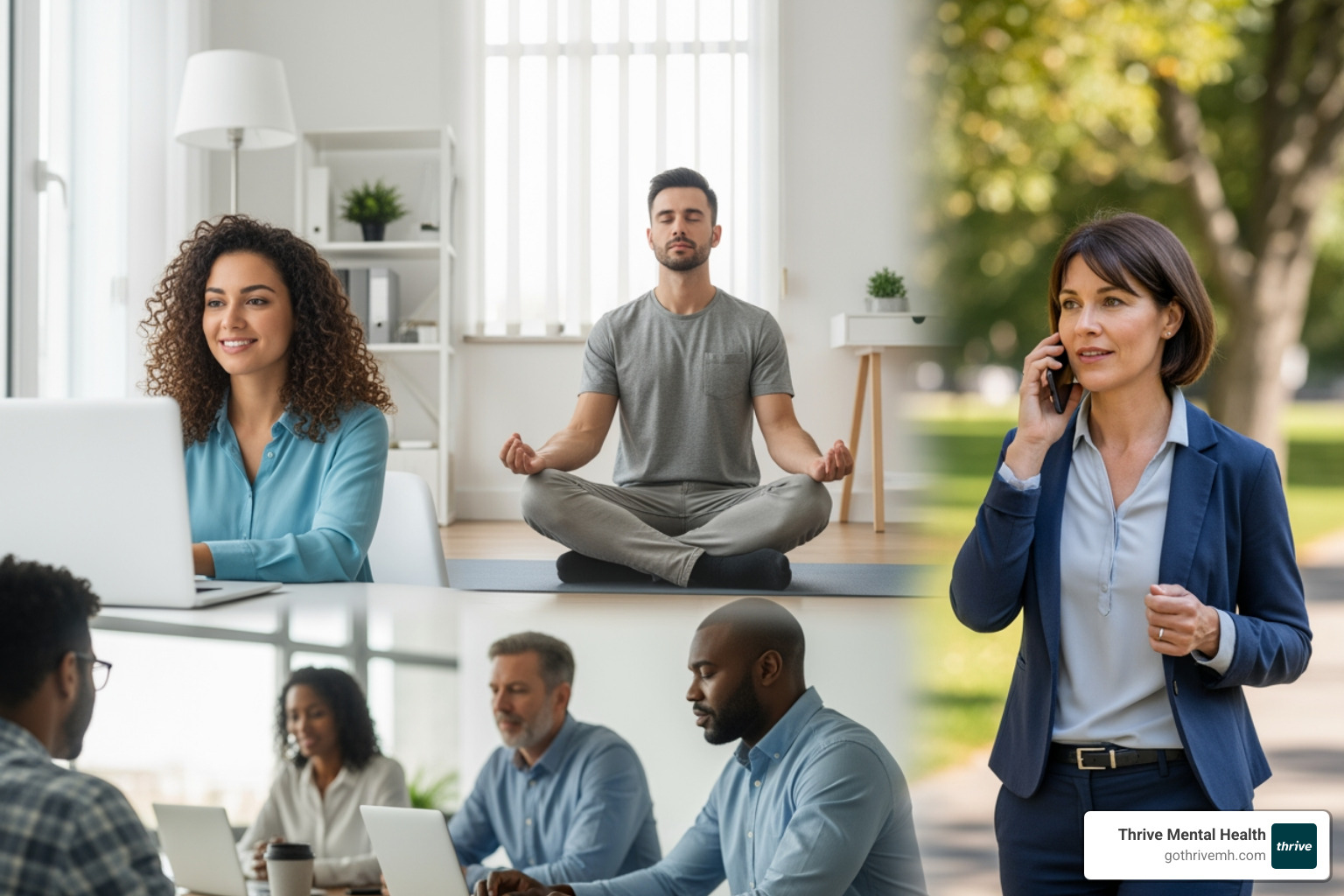 Calendar with therapy sessions blocked out seamlessly between work meetings - What are the top flexible mental health treatment options for working professionals?