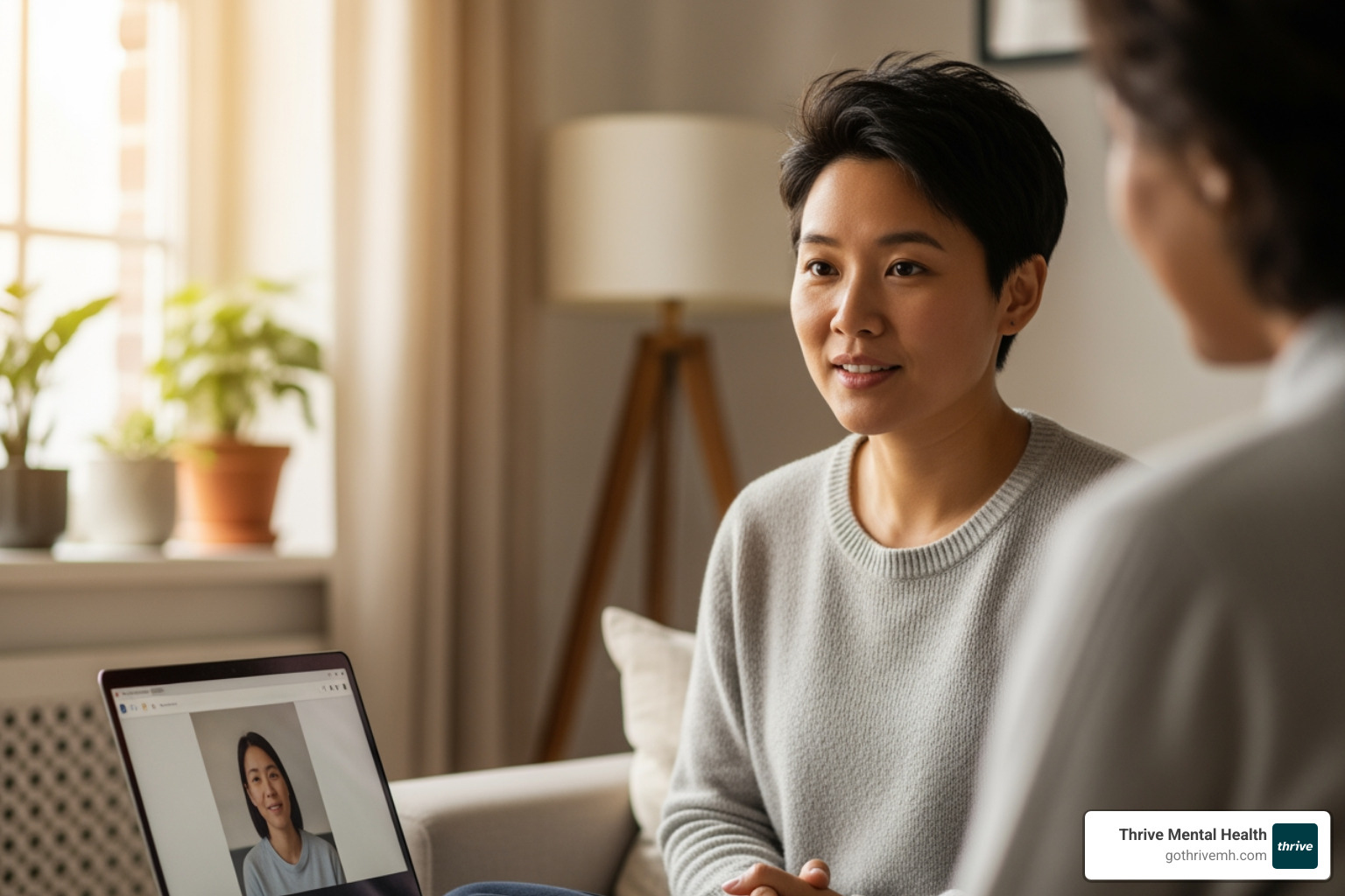 Adult participating in virtual gender-affirming therapy. - Which therapy approaches help adults navigate gender identity challenges? Adult participating in virtual gender-affirming therapy. - Which therapy approaches help adults navigate gender identity challenges?