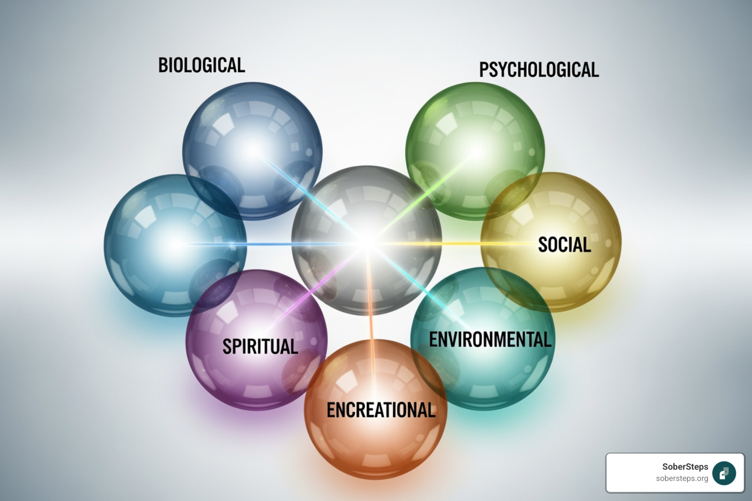IMAGE illustrating the six dimensions of the ASAM assessment - levels of care for drug and alcohol rehab centers