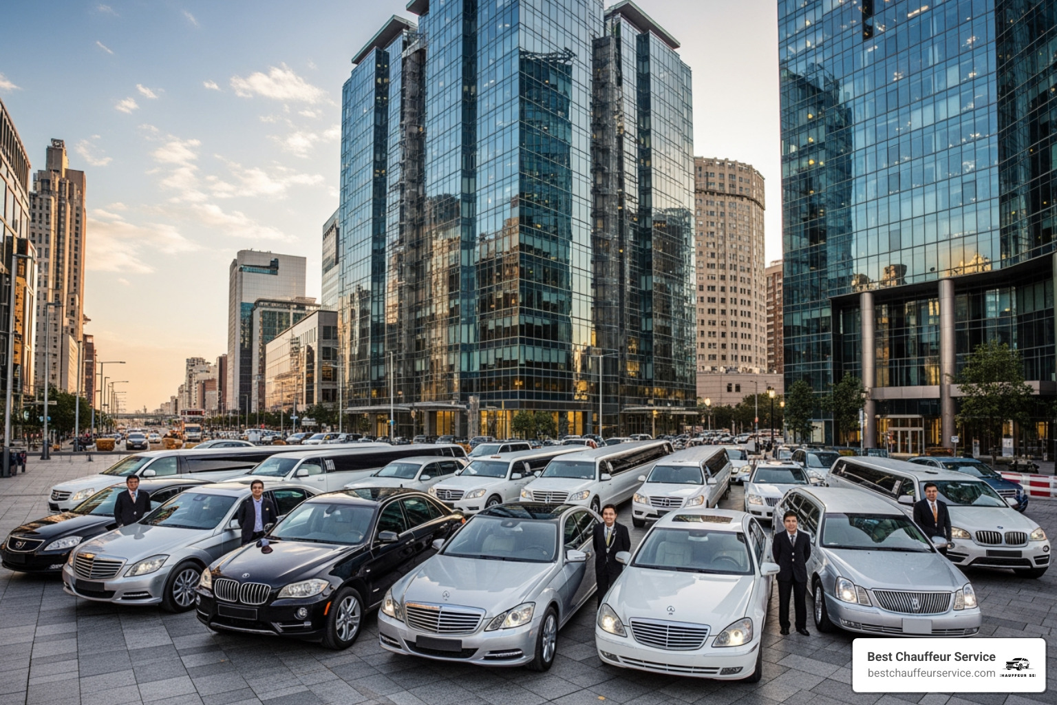 Diverse fleet of luxury vehicles for chauffeur service Houston - chauffeur service Houston