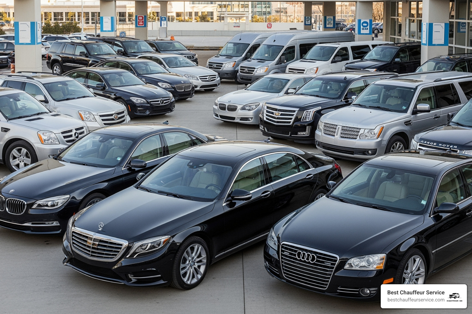diverse fleet of luxury vehicles (sedan, SUV, van) - Point to point Dallas