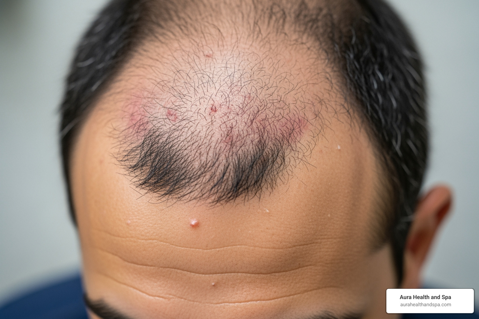 clinical illustration showing proper scalp washing technique post-transplant - Hair transplant recovery