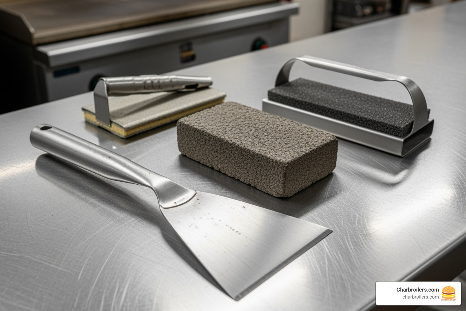 essential griddle cleaning tools - how to clean and season a commercial griddle