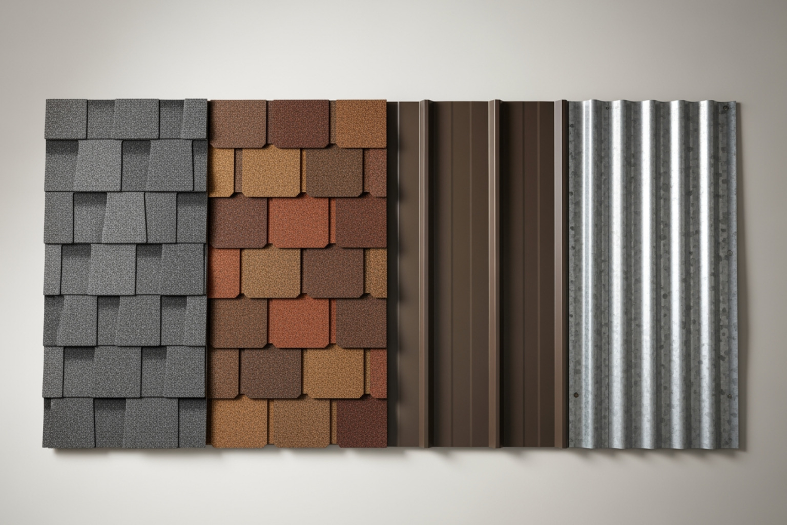 various roofing material samples like asphalt, architectural shingles, and metal - re roof home various roofing material samples like asphalt, architectural shingles, and metal - re roof home