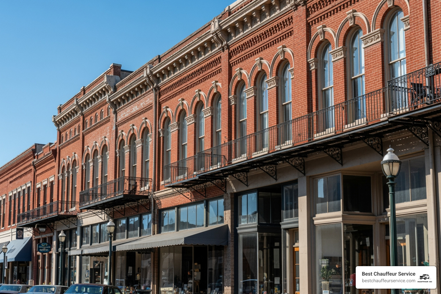 Victorian architecture in The Strand Historic District - Galveston day trip