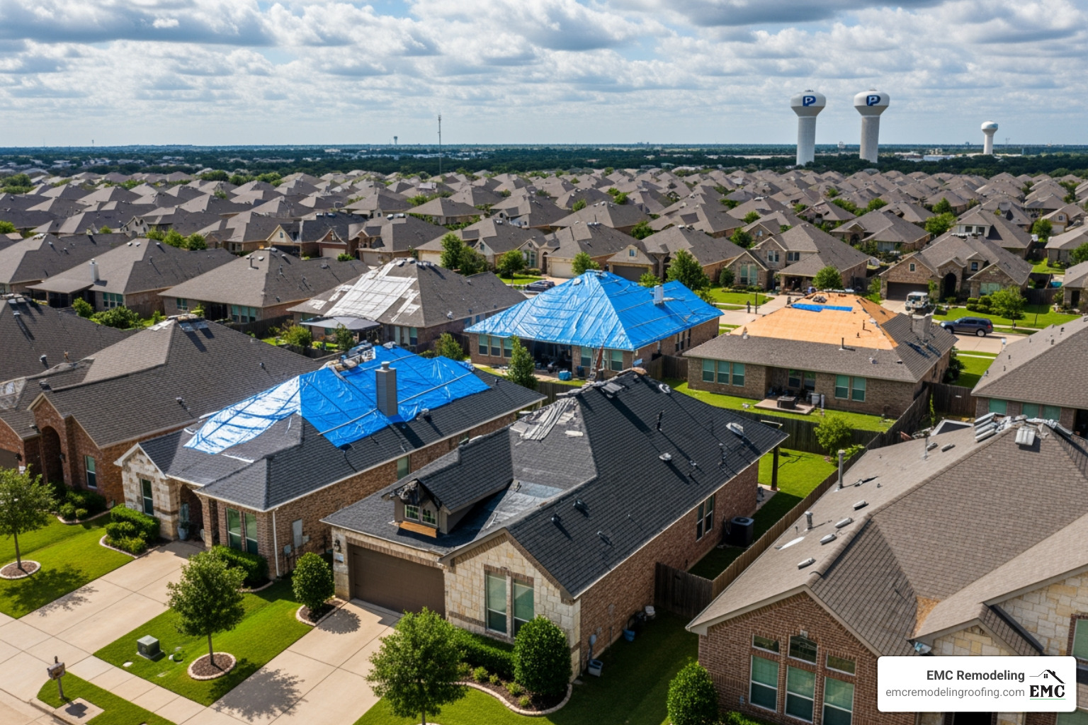 roofing contractor and homeowner inspecting a roof - roof insurance claims in pflugerville tx