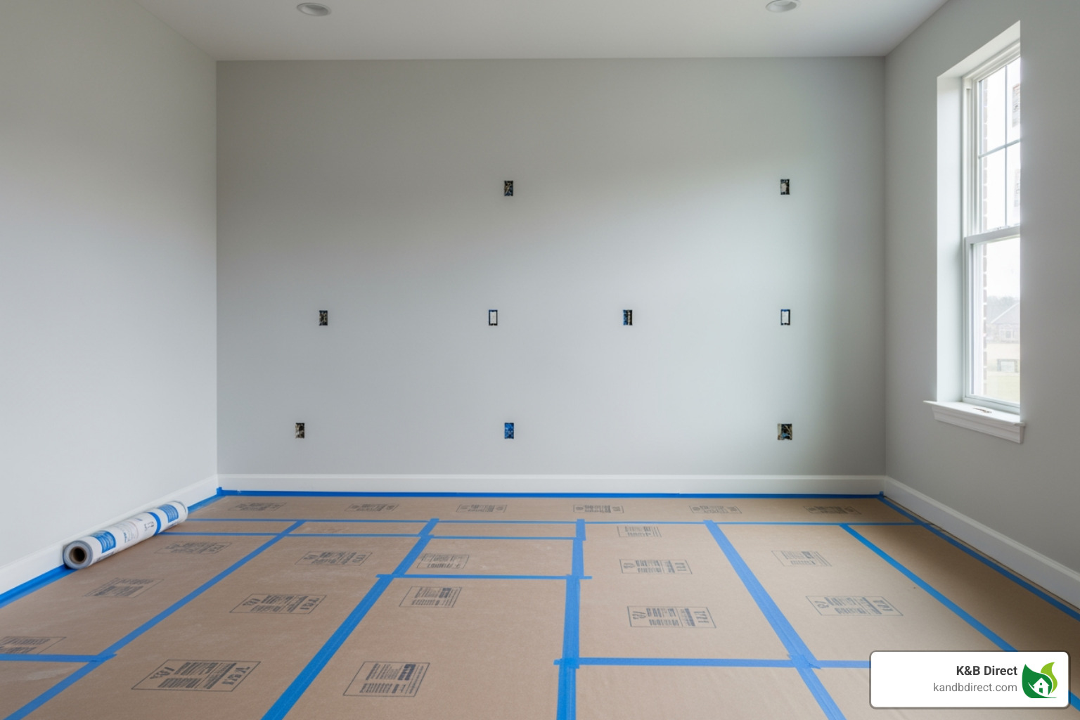 clean kitchen prepped for cabinet installation - Cabinet installation service