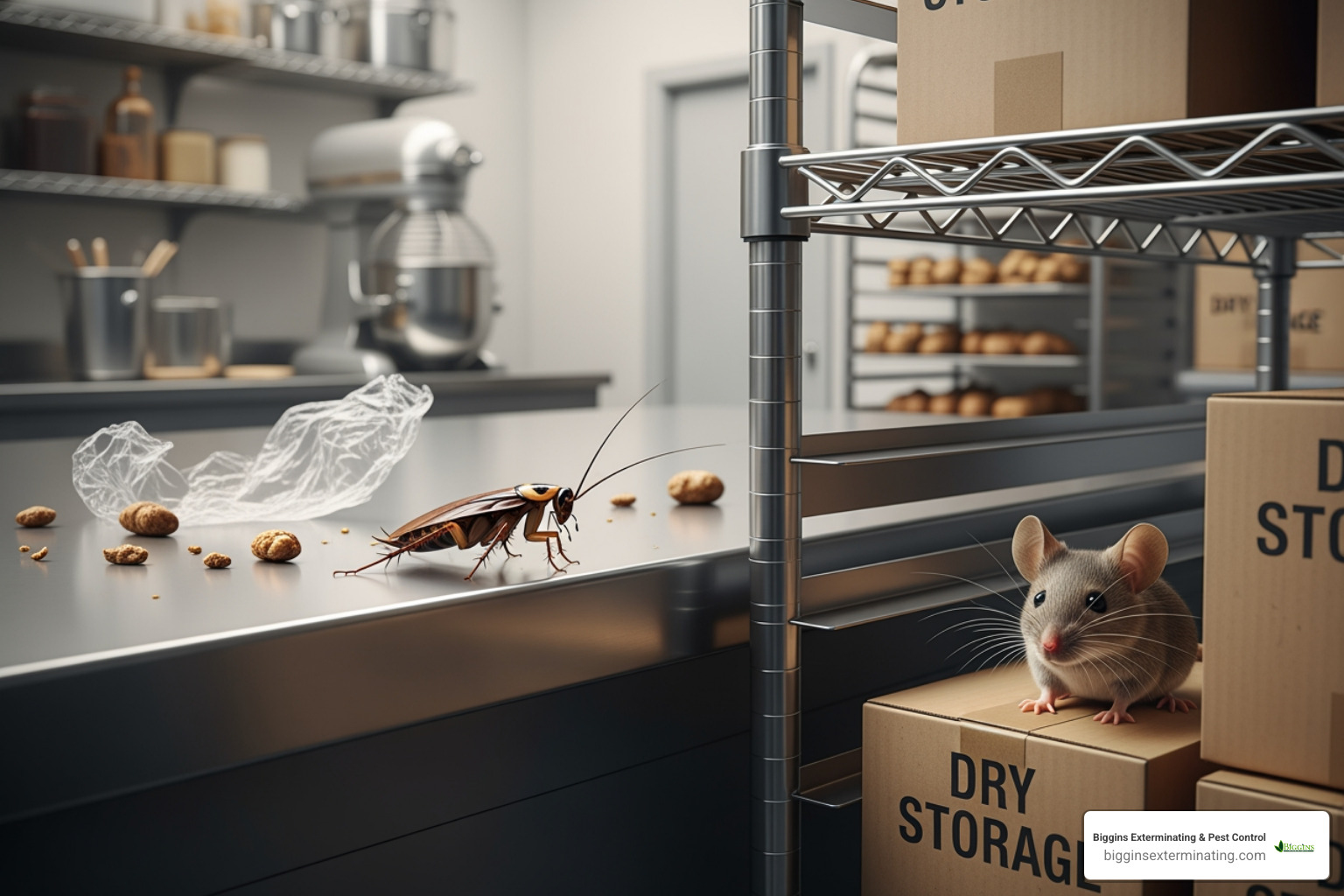 Common commercial pests like cockroaches or rodents - massachusetts pest control