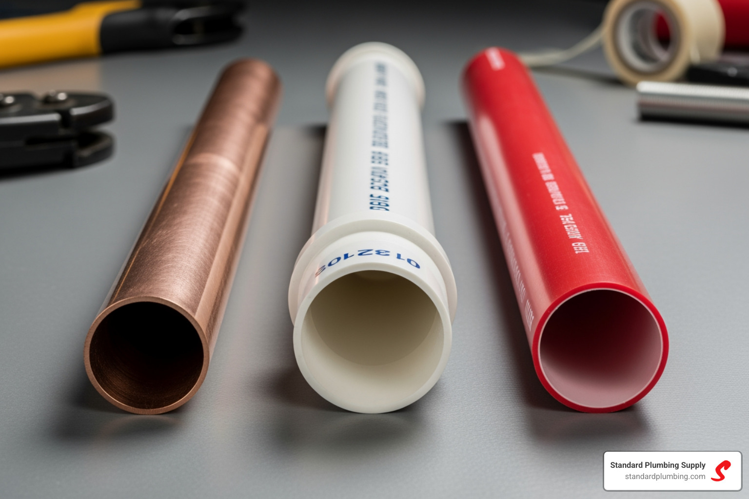 Comparison of plumbing pipe materials - plumbing parts store