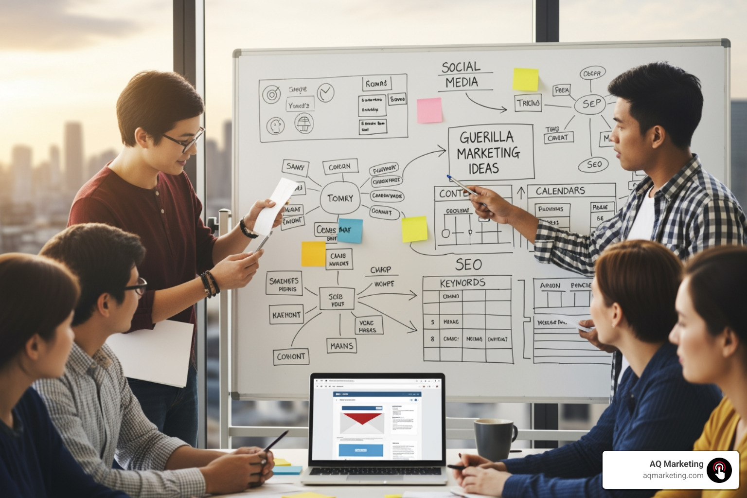 Blueprint of a marketing strategy with gears and lightbulbs, symbolizing innovation and planning - affordable startup marketing Blueprint of a marketing strategy with gears and lightbulbs, symbolizing innovation and planning - affordable startup marketing