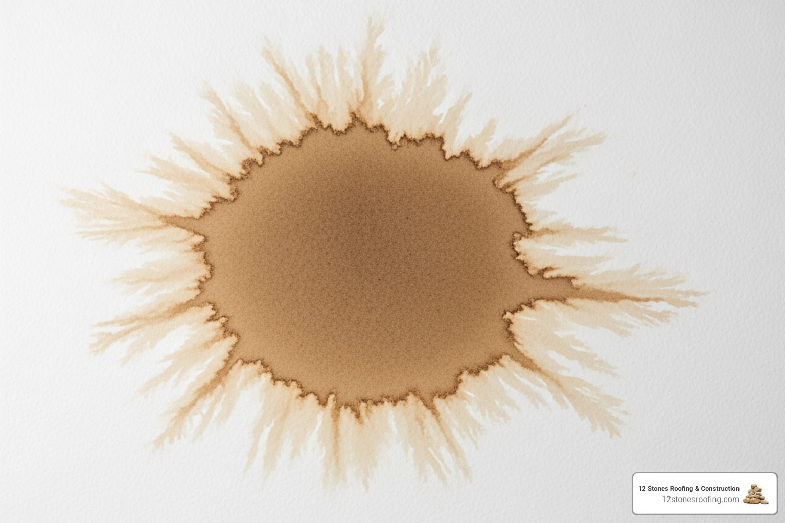 water stain on a ceiling - roof repair pasadena tx