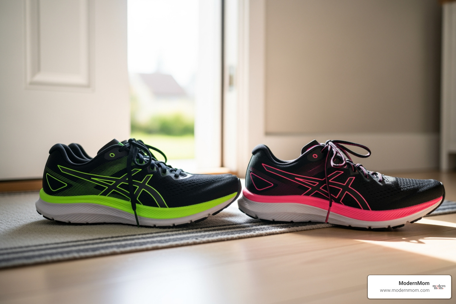 running shoes by the door as a visual cue - creating new routines