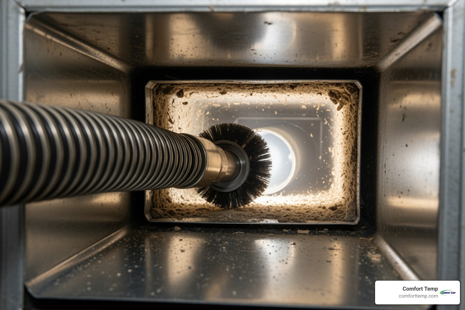 A split image showing a heavily dust-caked air vent on one side and a sparkling clean air vent on the other. - air duct cleaning company A split image showing a heavily dust-caked air vent on one side and a sparkling clean air vent on the other. - air duct cleaning company