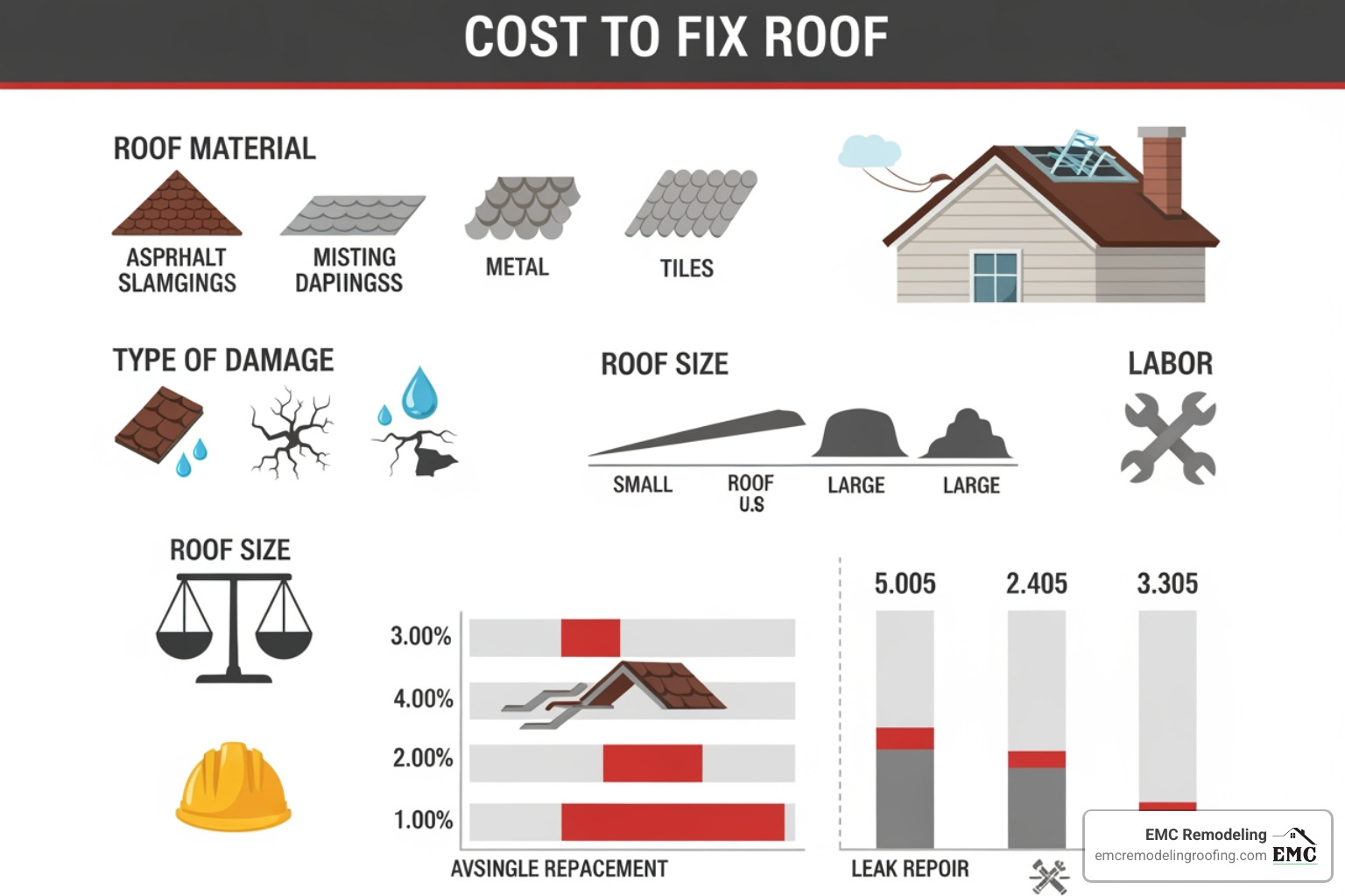 roof repair emergency - cost to fix roof
