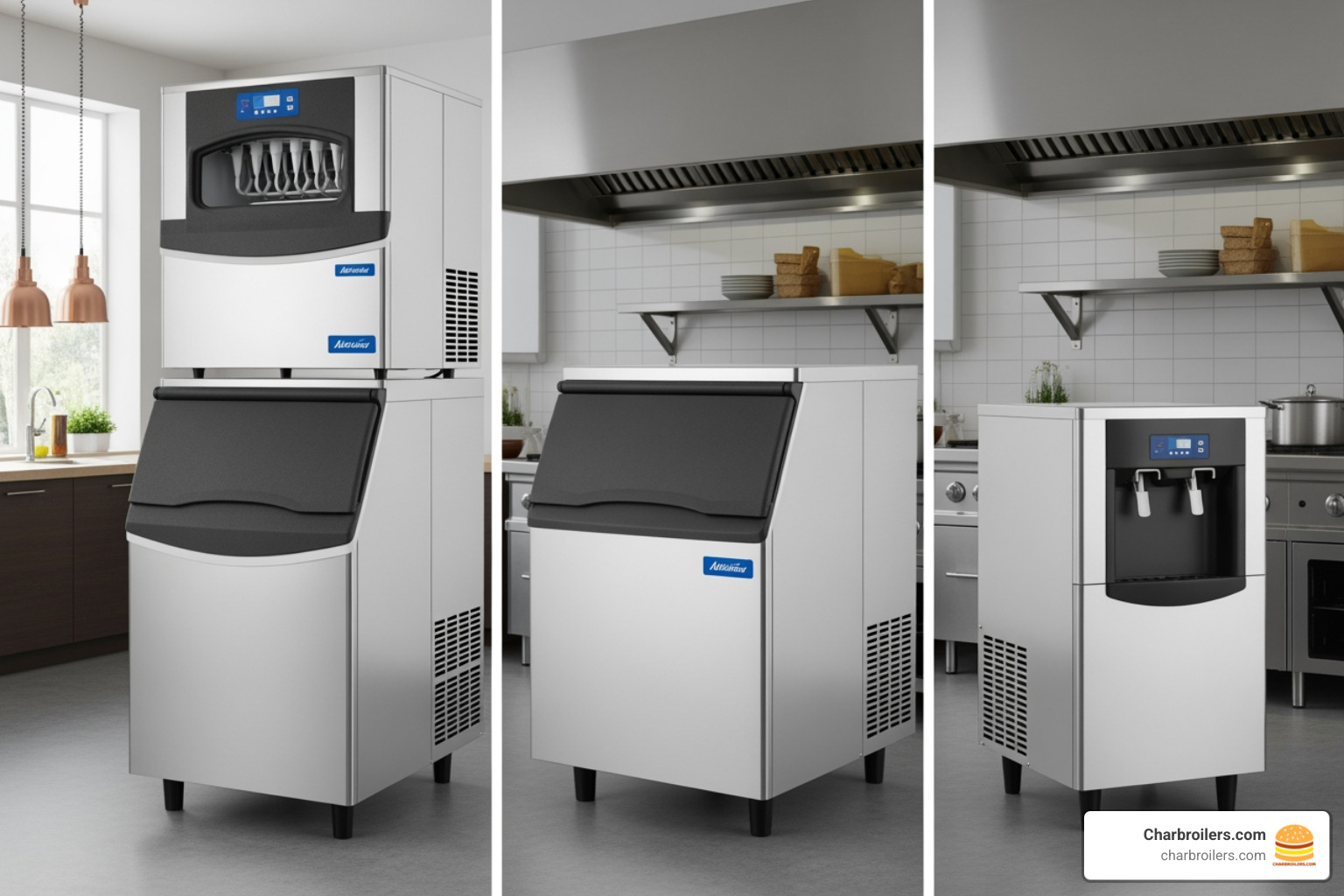 modular, undercounter, and countertop ice makers side-by-side - restaurant ice makers for sale