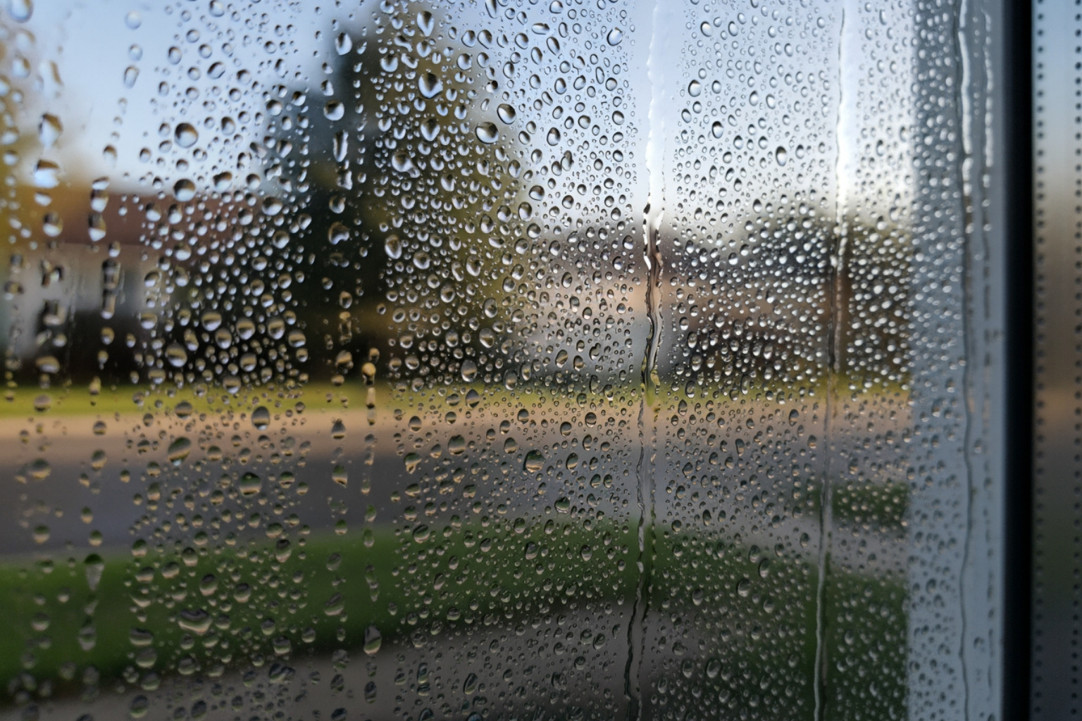 Condensation on a bedroom window - cause of musty smell in bedroom