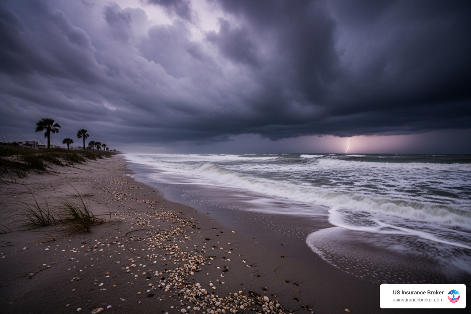 florida coastline with approaching storm - flood insurance coverage florida florida coastline with approaching storm - flood insurance coverage florida