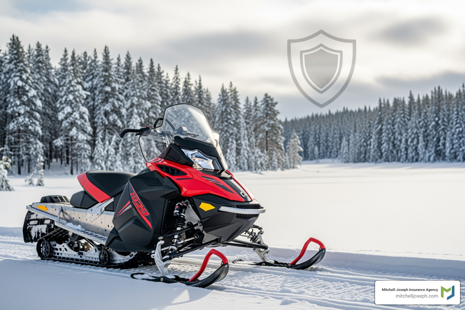 person reviewing insurance quote on tablet - insurance for a snowmobile