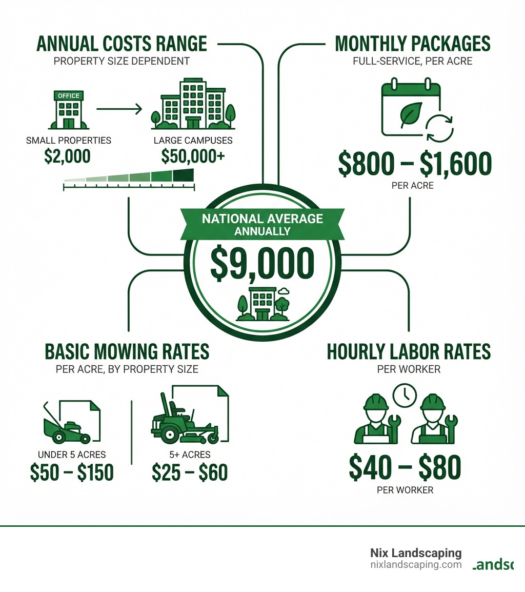Average Cost of Commercial Landscaping Maintenance #1