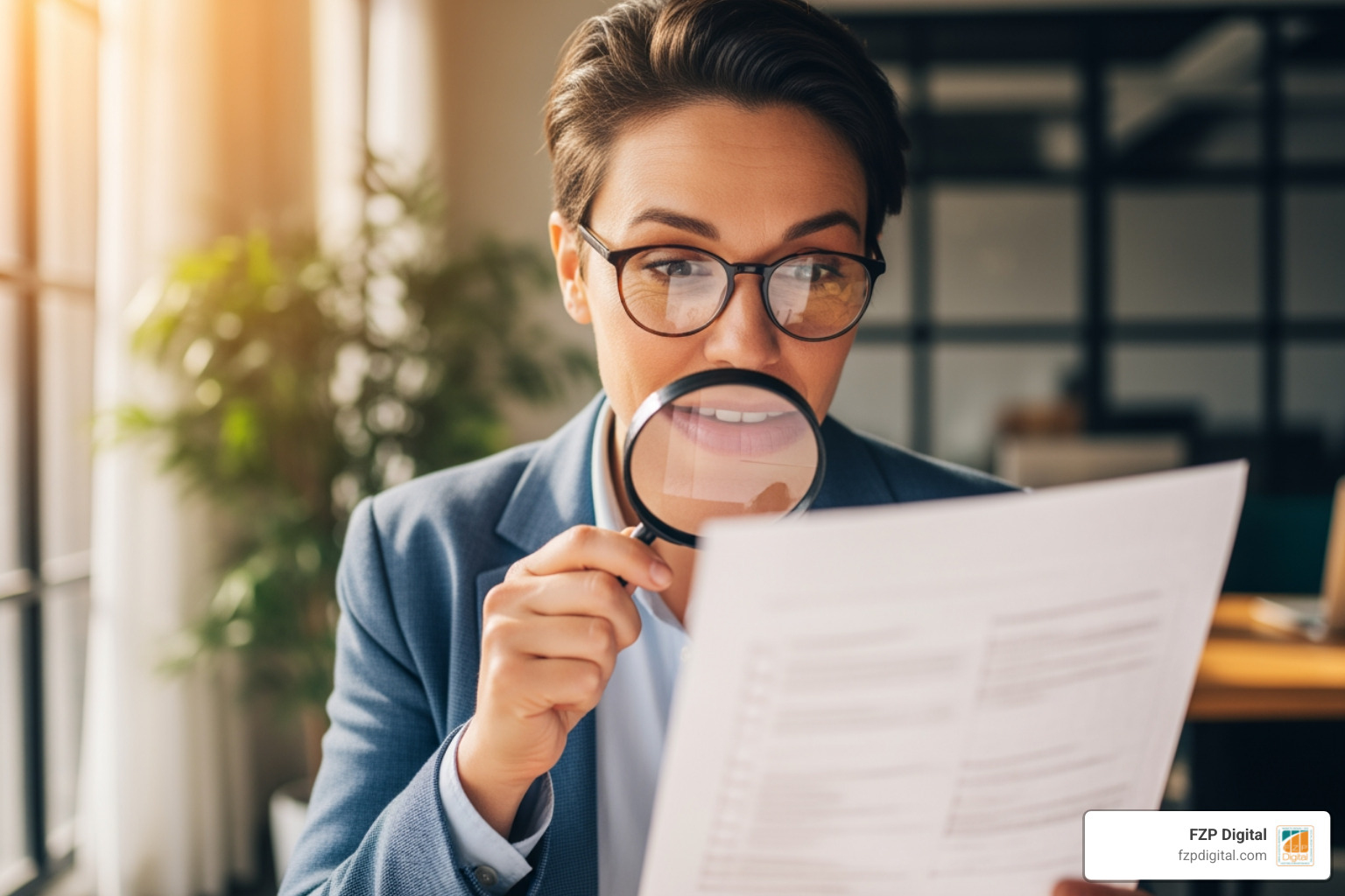 person looking closely at a checklist with a magnifying glass - seo agency near me person looking closely at a checklist with a magnifying glass - seo agency near me