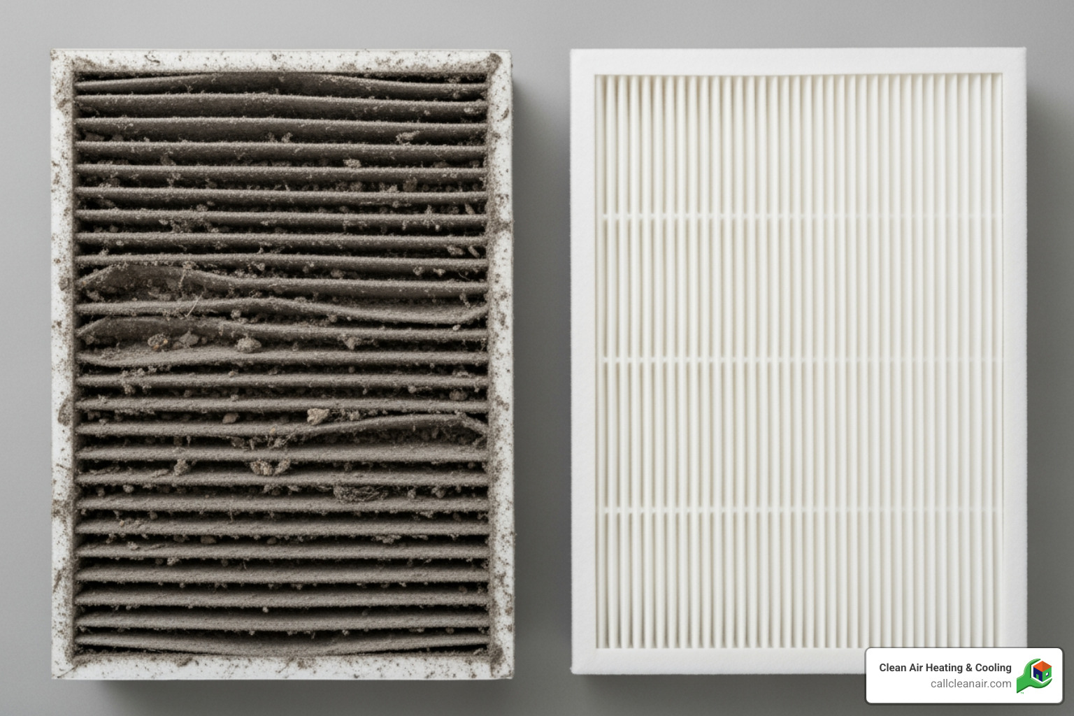 dirty air filter vs clean filter - heat not working