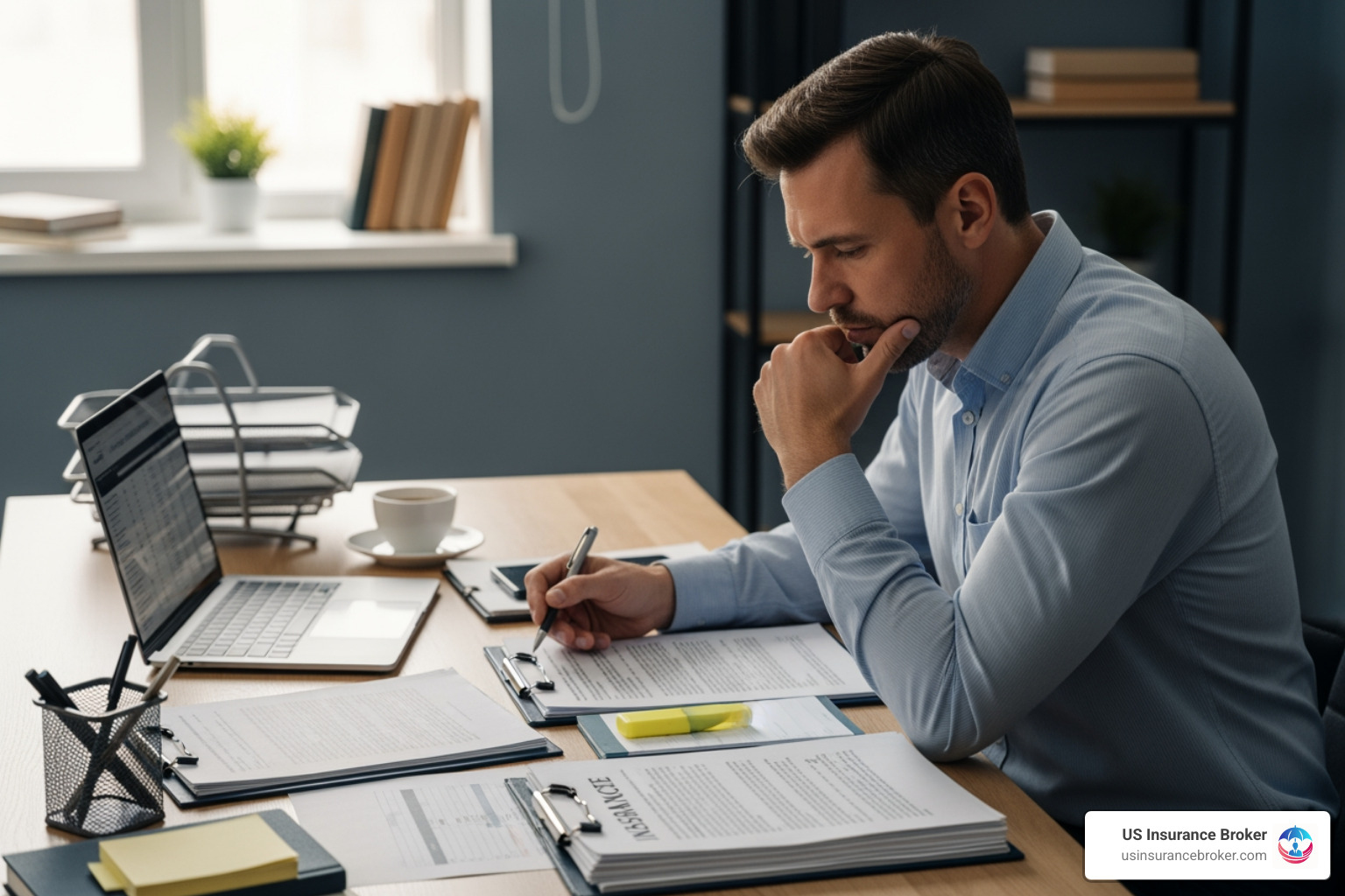 small business owner reviewing insurance documents - cheap public liability insurance quote small business owner reviewing insurance documents - cheap public liability insurance quote